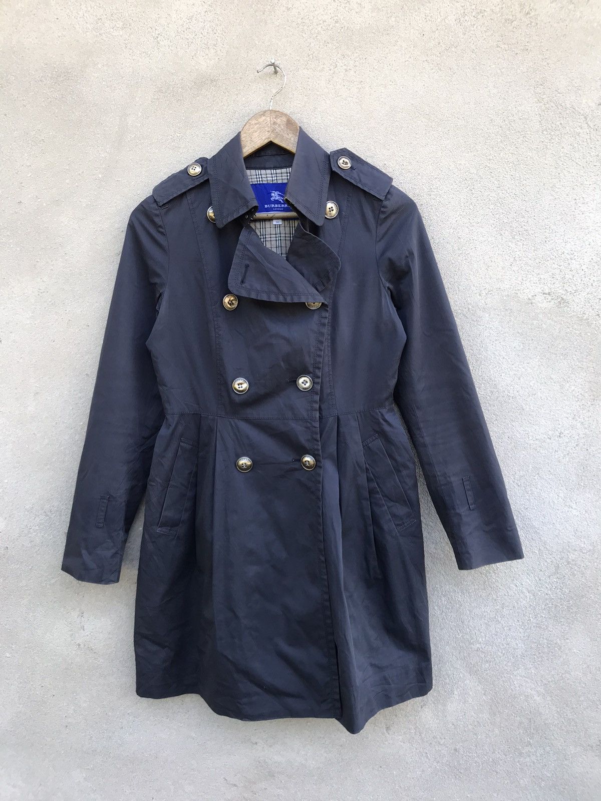 Other VINTAGE BURBERRY NOVA CHECK TRENCH COAT JACKET Size S / US 4 / IT 40 - 2 Thumbnail