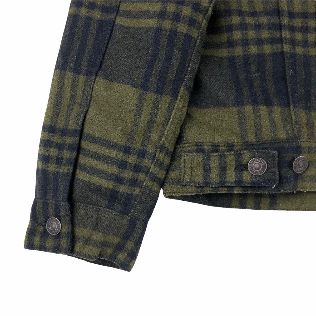 Levi's Levis Strauss Tartan Shearling Sweater Size US S / EU 44-46 / 1 - 14 Thumbnail