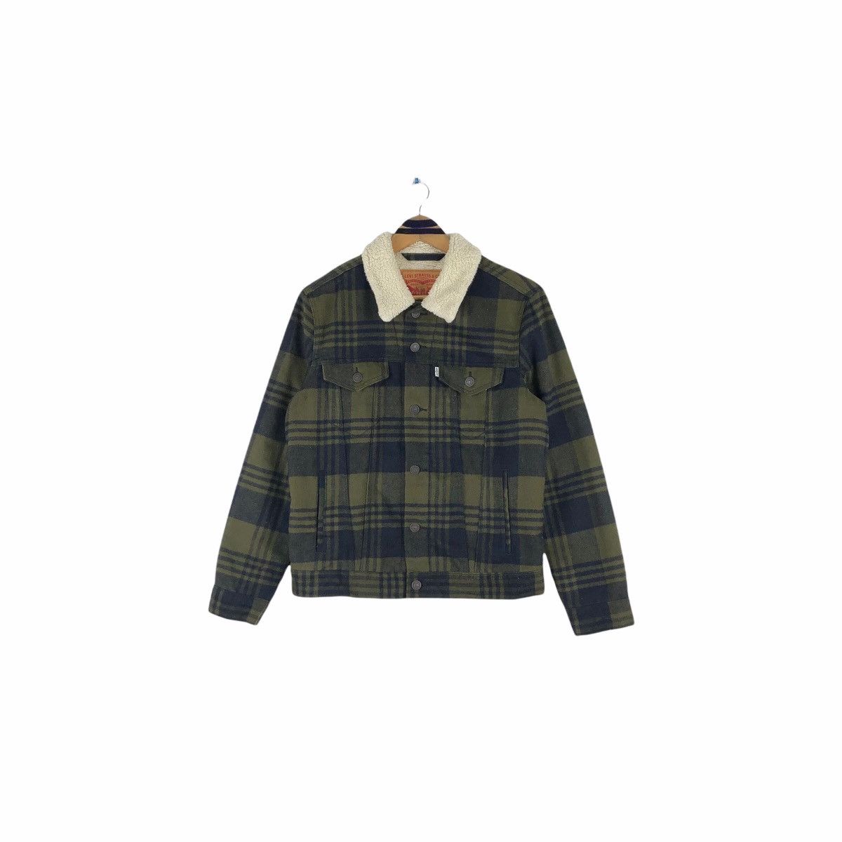 Levi's Levis Strauss Tartan Shearling Sweater Size US S / EU 44-46 / 1 - 2 Thumbnail