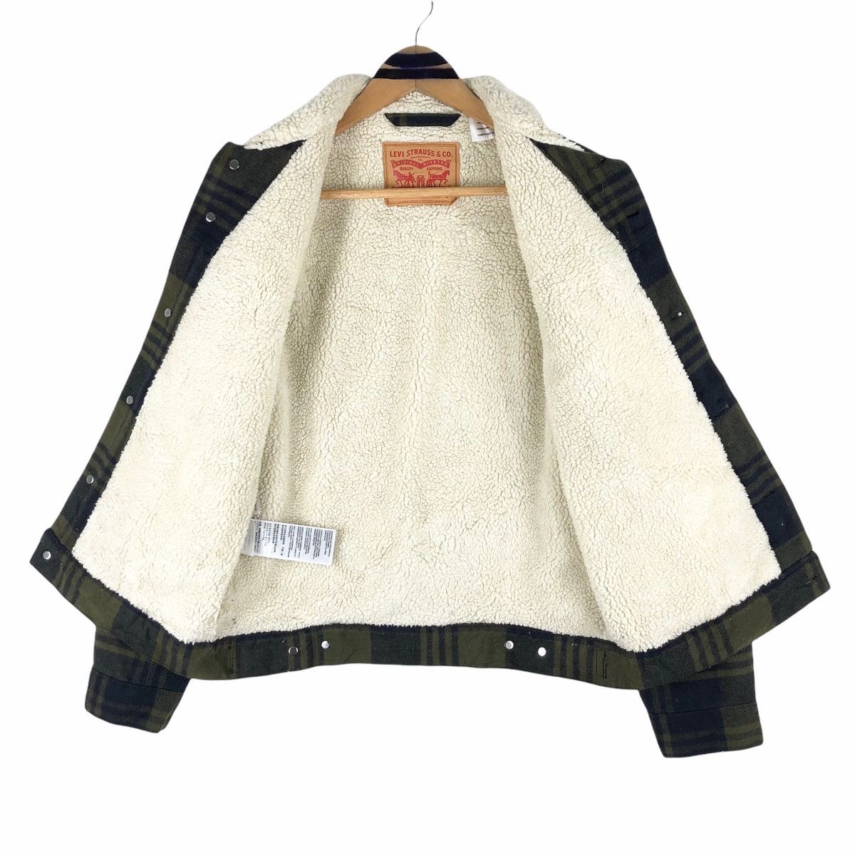 Levi's Levis Strauss Tartan Shearling Sweater Size US S / EU 44-46 / 1 - 8 Thumbnail