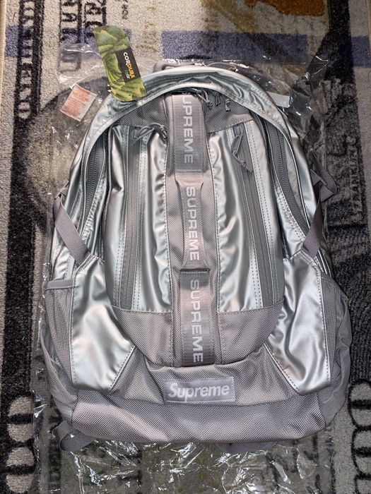 Supreme Supreme Backpack (FW22) Silver | Grailed