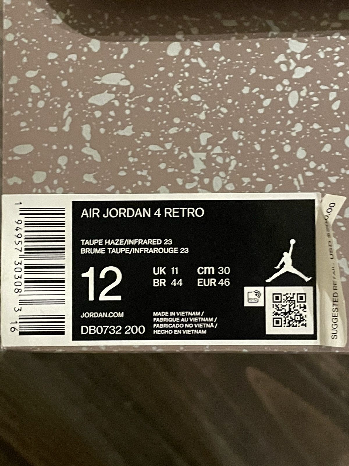 Jordan Brand Jordan 4 Taupe Haze / Infrared Size US 12 / EU 45 - 7 Thumbnail