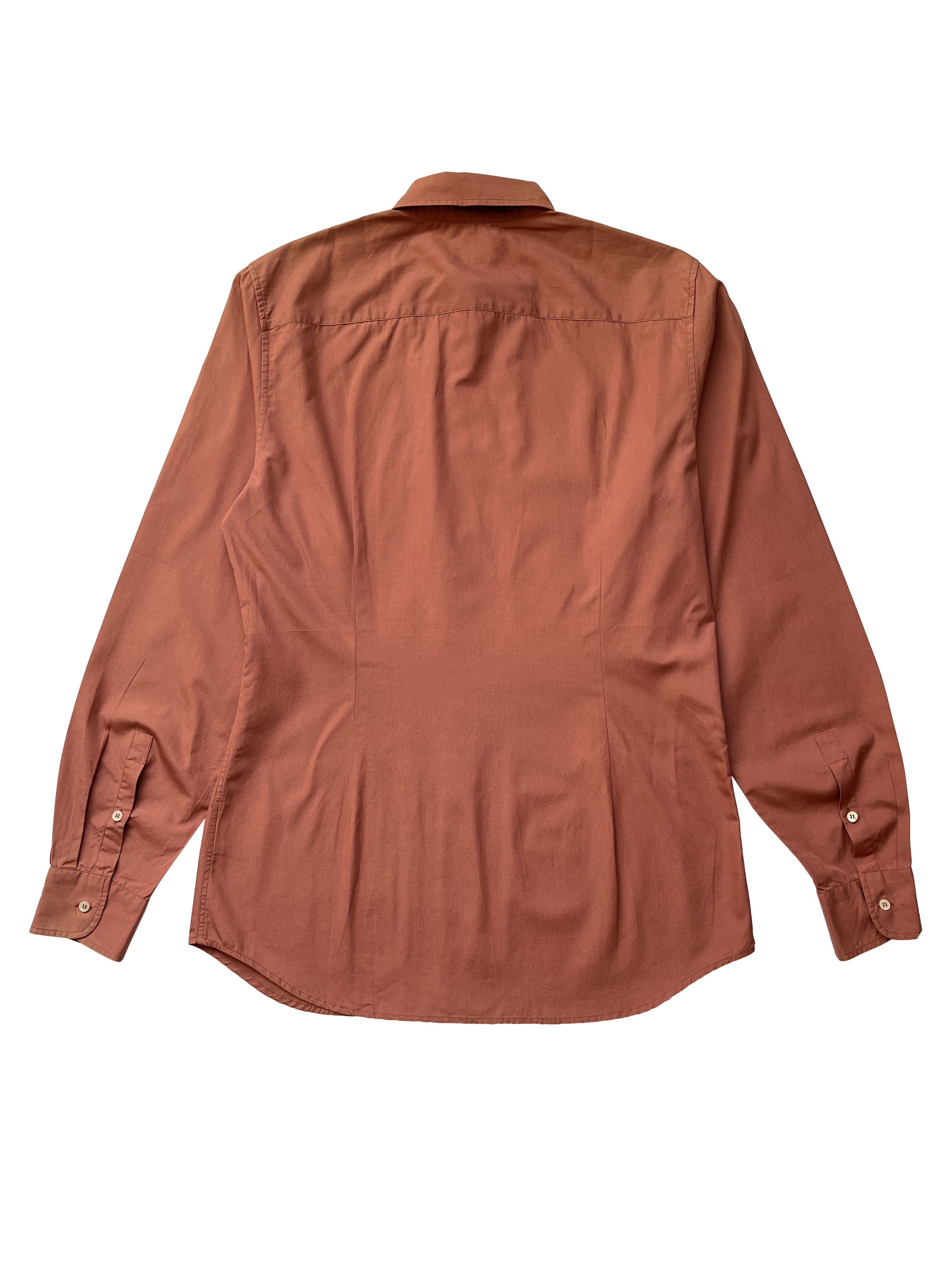 Miu Miu Early 2000's Miu Miu Brick Color Shirt Size US M / EU 48-50 / 2 - 2 Thumbnail