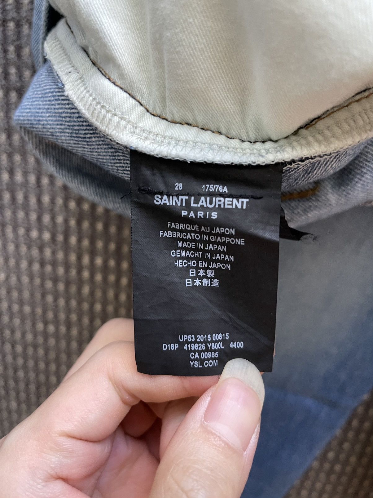 Hedi Slimane × Saint Laurent Paris Saint Laurent Paris 16SS D10 Jeans Hedi Slimane (READ DESC) Size US 28 / EU 44 - 4 Thumbnail