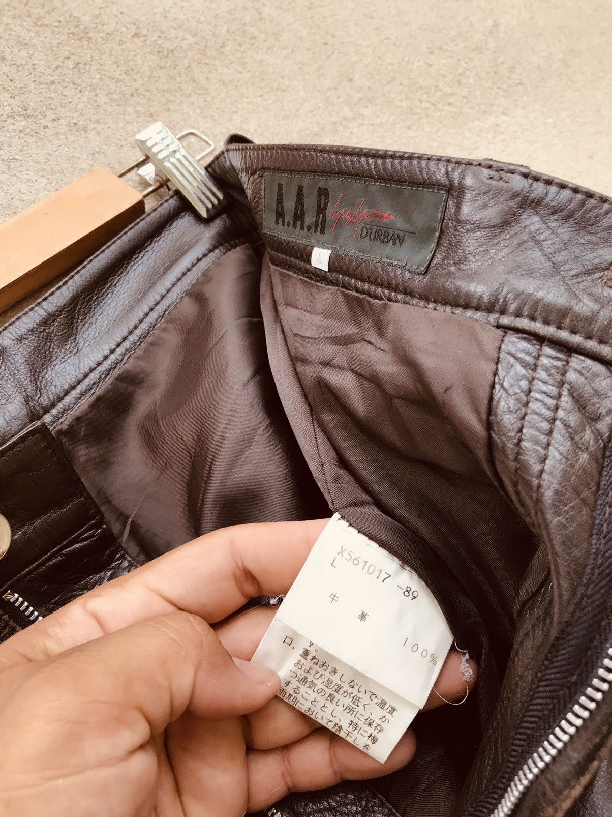 Infinite Archives × Yohji Yamamoto RARE TOKYO FASHION AAR YOHJI YAMAMOTO LEATHER PANTS Size US 30 / EU 46 - 13 Thumbnail