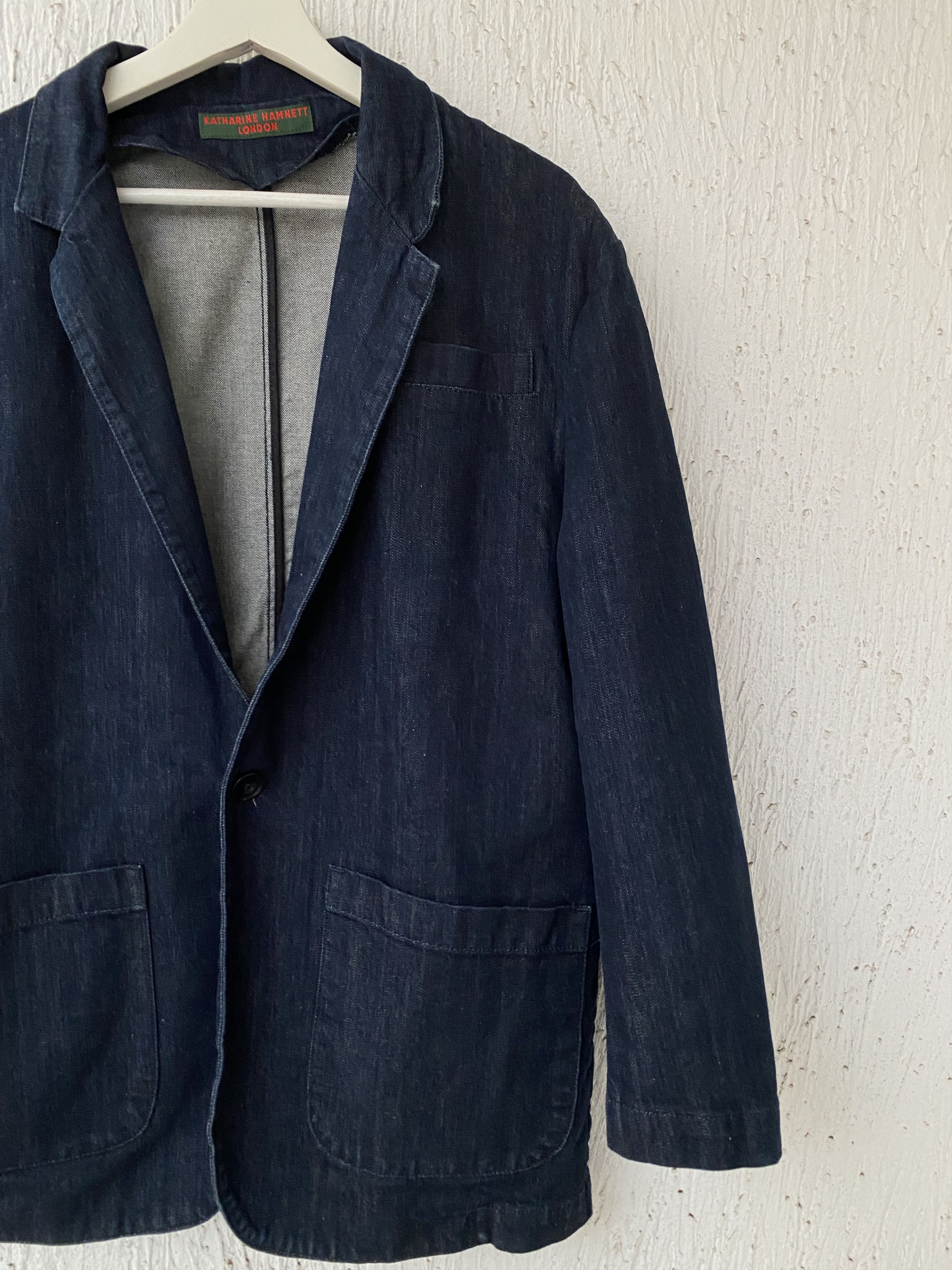 Katharine Hamnett London AW89 denim 'james bond' blazer Size US S / EU 44-46 / 1 - 2 Thumbnail