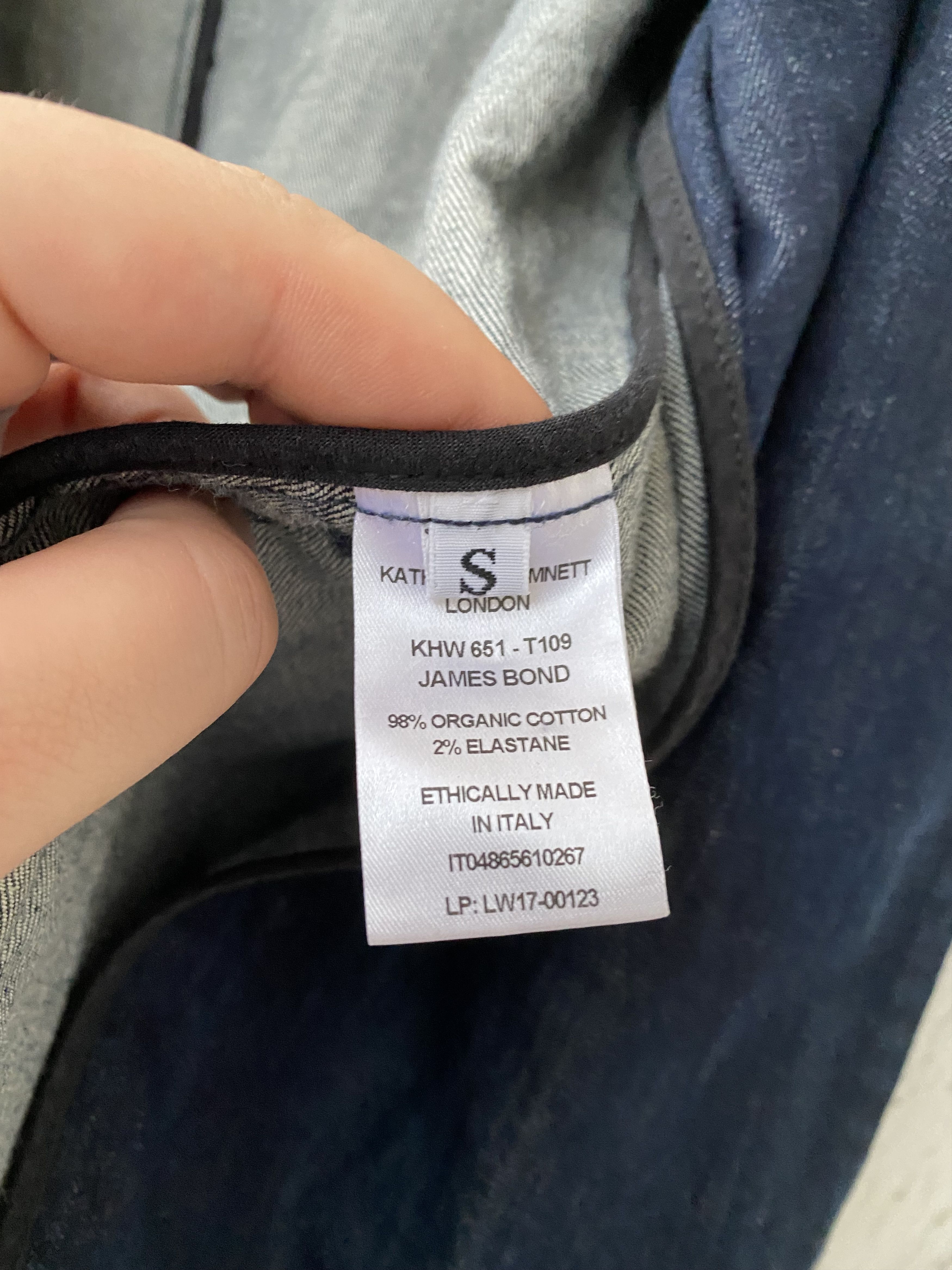 Katharine Hamnett London AW89 denim 'james bond' blazer Size US S / EU 44-46 / 1 - 5 Thumbnail