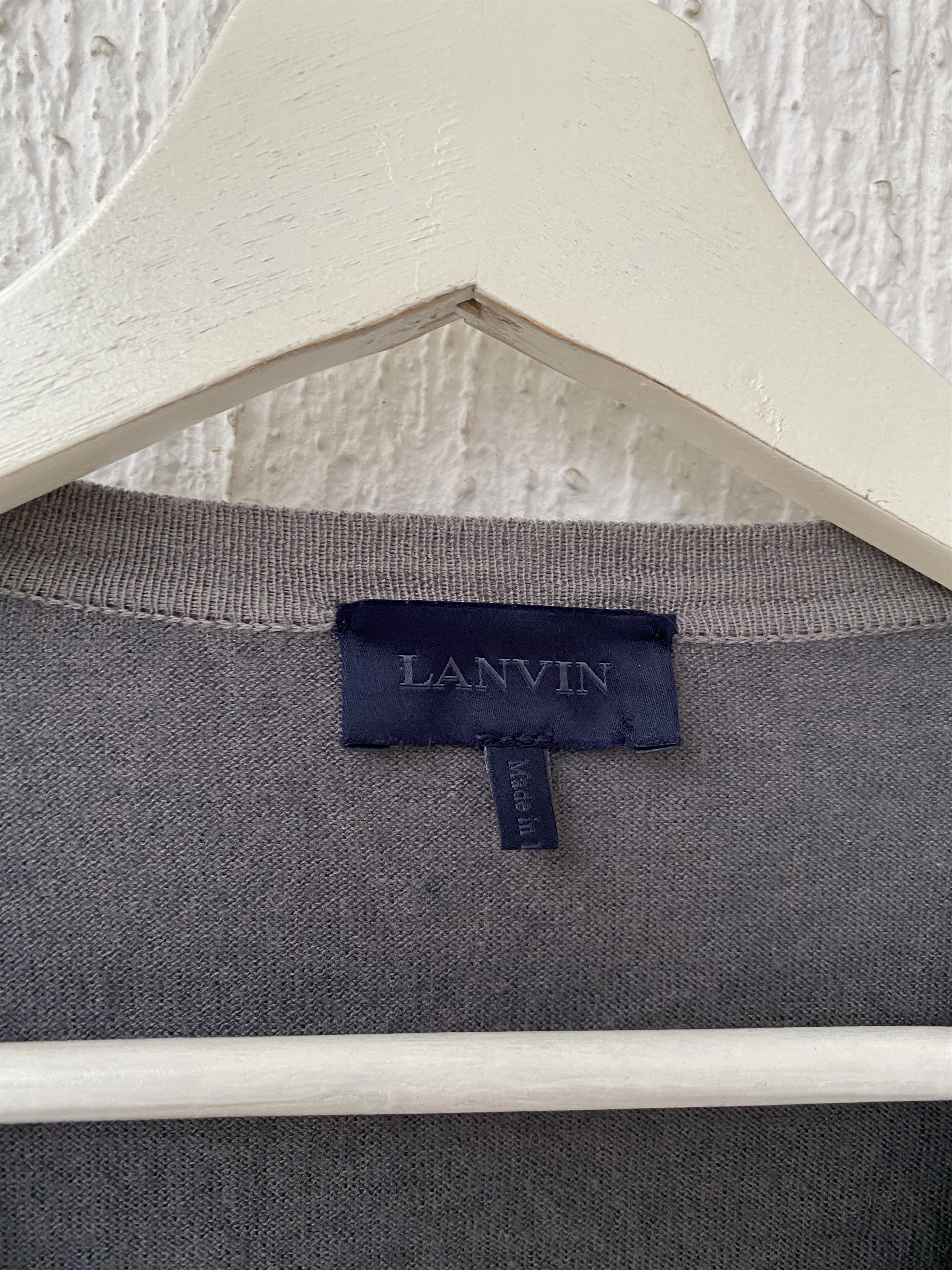 Lanvin TRICOLOUR PANEL CARDIGAN Size US L / EU 52-54 / 3 - 3 Thumbnail