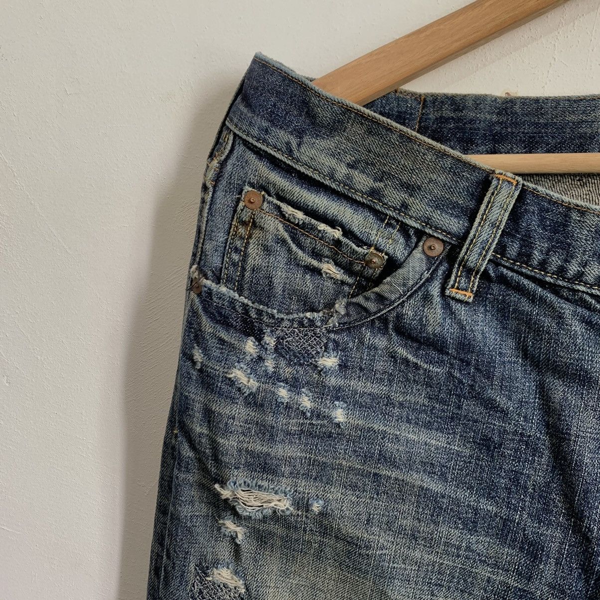 Japanese Brand Bartack Work Clothing Japanese Brand Denim Jeans Size US 33 - 5 Thumbnail