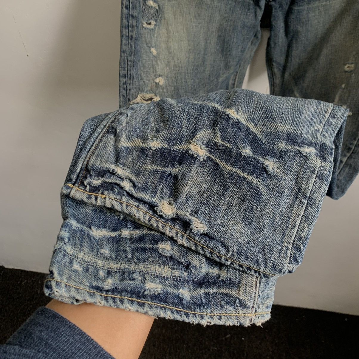 Japanese Brand Bartack Work Clothing Japanese Brand Denim Jeans Size US 33 - 9 Thumbnail