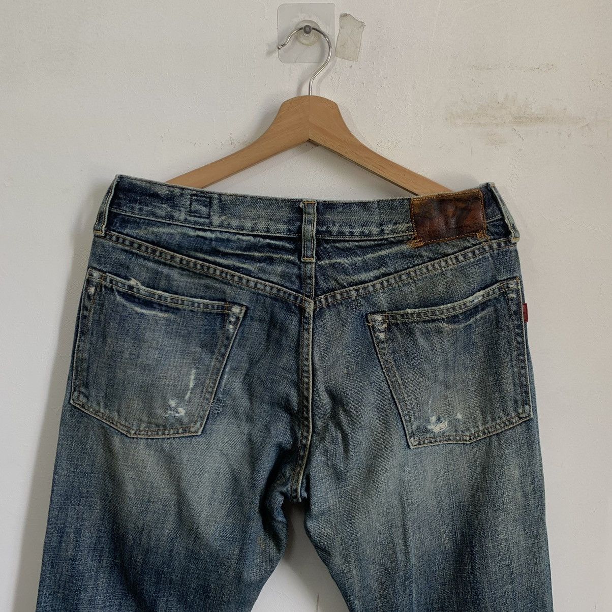 Japanese Brand Bartack Work Clothing Japanese Brand Denim Jeans Size US 33 - 10 Thumbnail