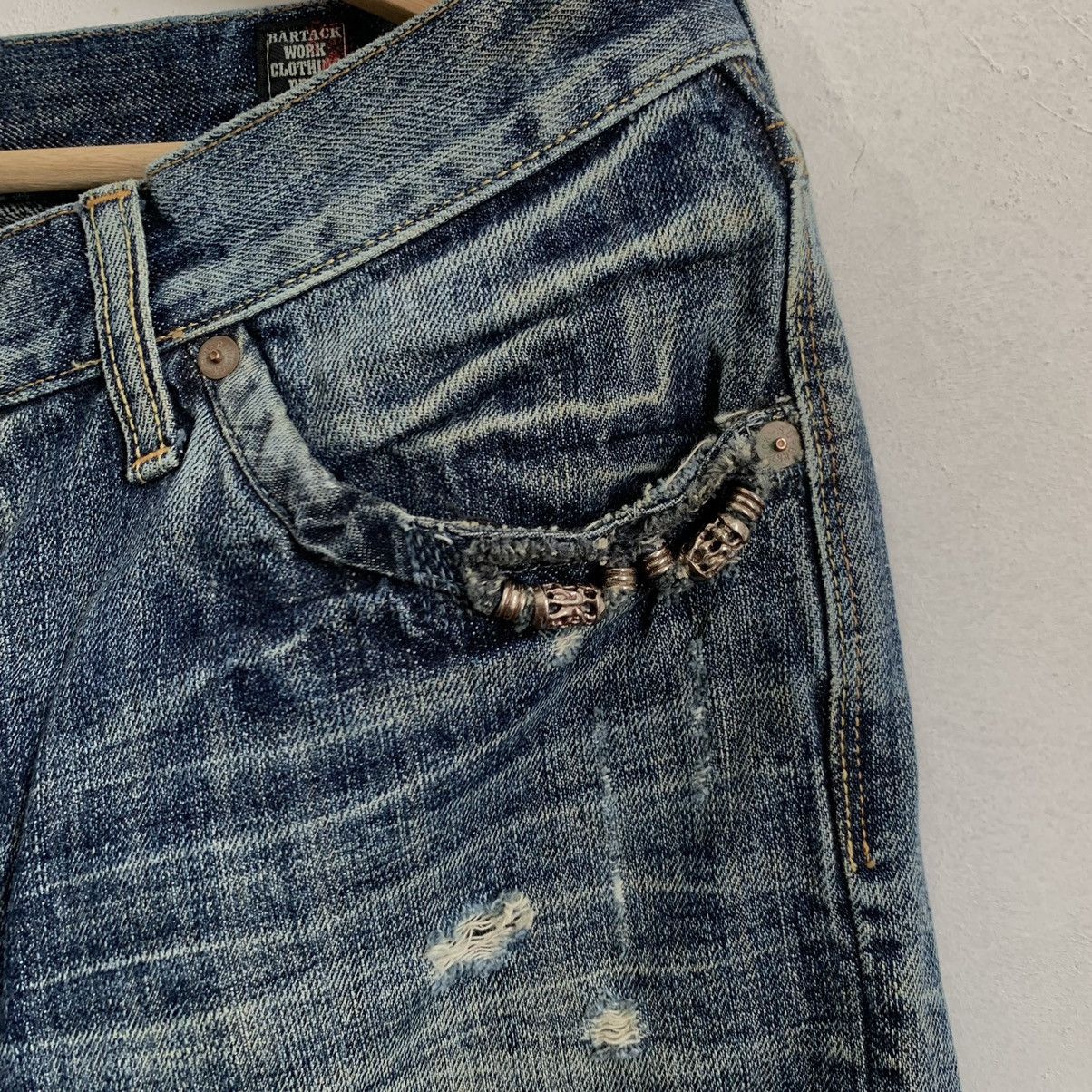 Japanese Brand Bartack Work Clothing Japanese Brand Denim Jeans Size US 33 - 6 Thumbnail