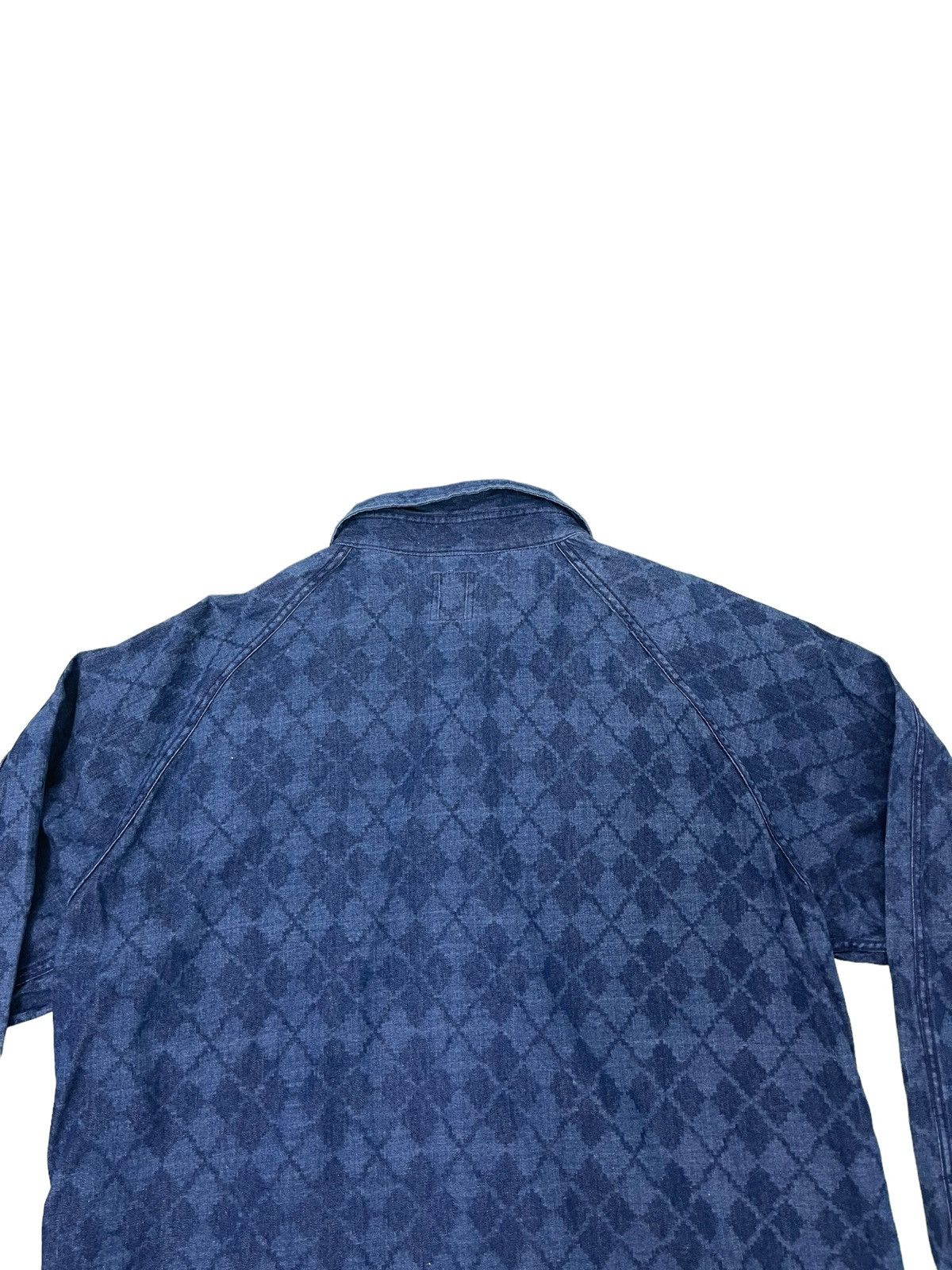 Yohji Yamamoto 90s Yohji x AAR Fullpatent Denim Shirt 43🟩 Size US XL / EU 56 / 4 - 13 Thumbnail