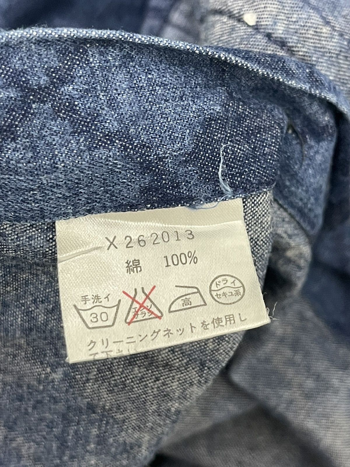 Yohji Yamamoto 90s Yohji x AAR Fullpatent Denim Shirt 43🟩 Size US XL / EU 56 / 4 - 14 Thumbnail