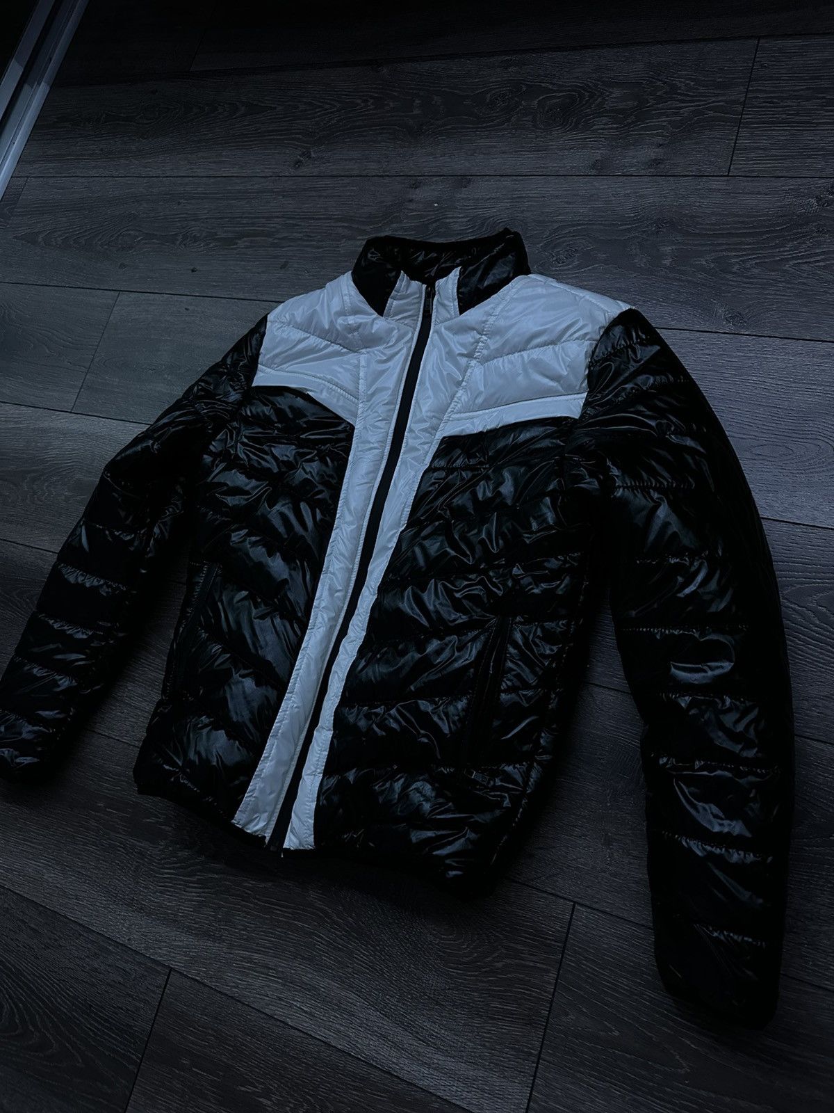 Japanese Brand Black White Racer Puffer Size US M / EU 48-50 / 2 - 2 Preview