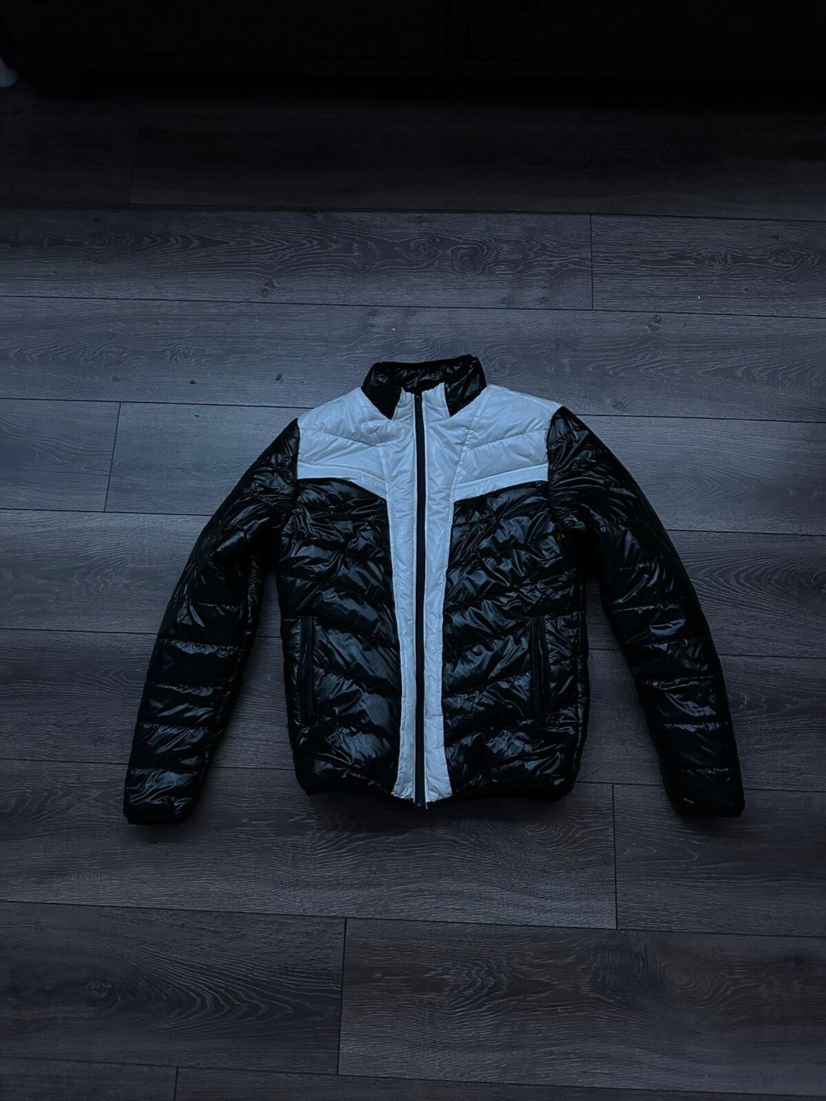 Japanese Brand Black White Racer Puffer Size US M / EU 48-50 / 2 - 1 Preview