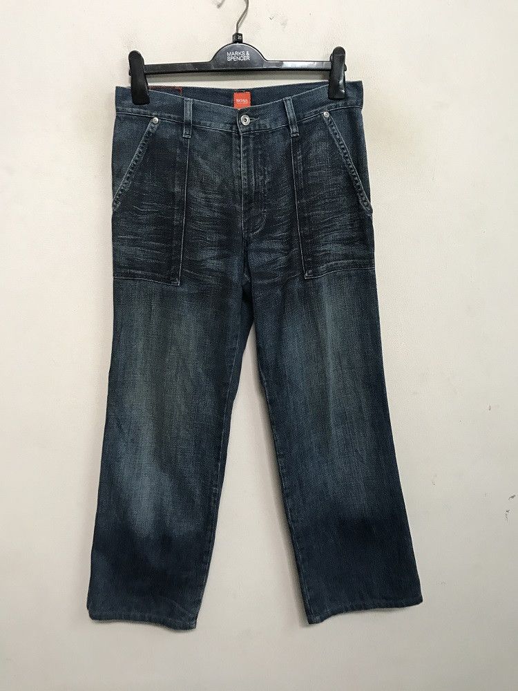 Hugo Boss Made in Tunisia Crop Denim Fatigue Pant