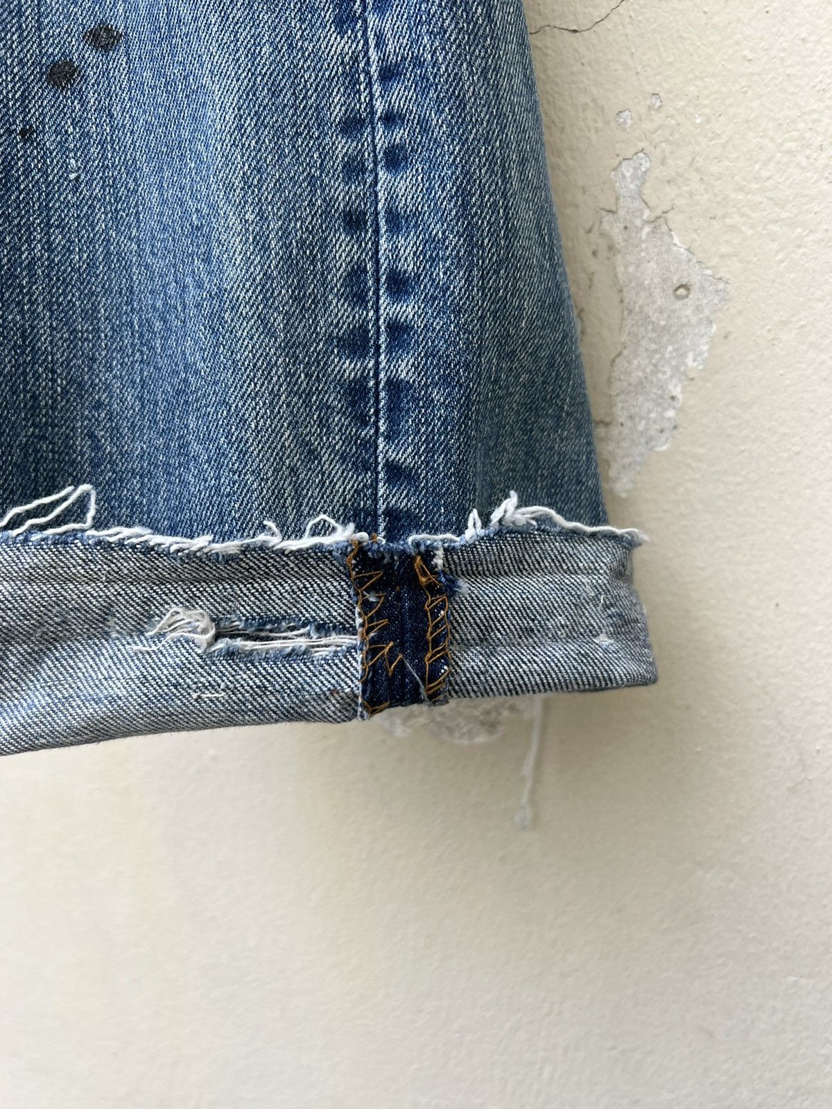 Levi's Vintage 70s Levi’s 505 Bartack 42 Talon Dirty Denim Jeans Size US 31 - 10 Thumbnail