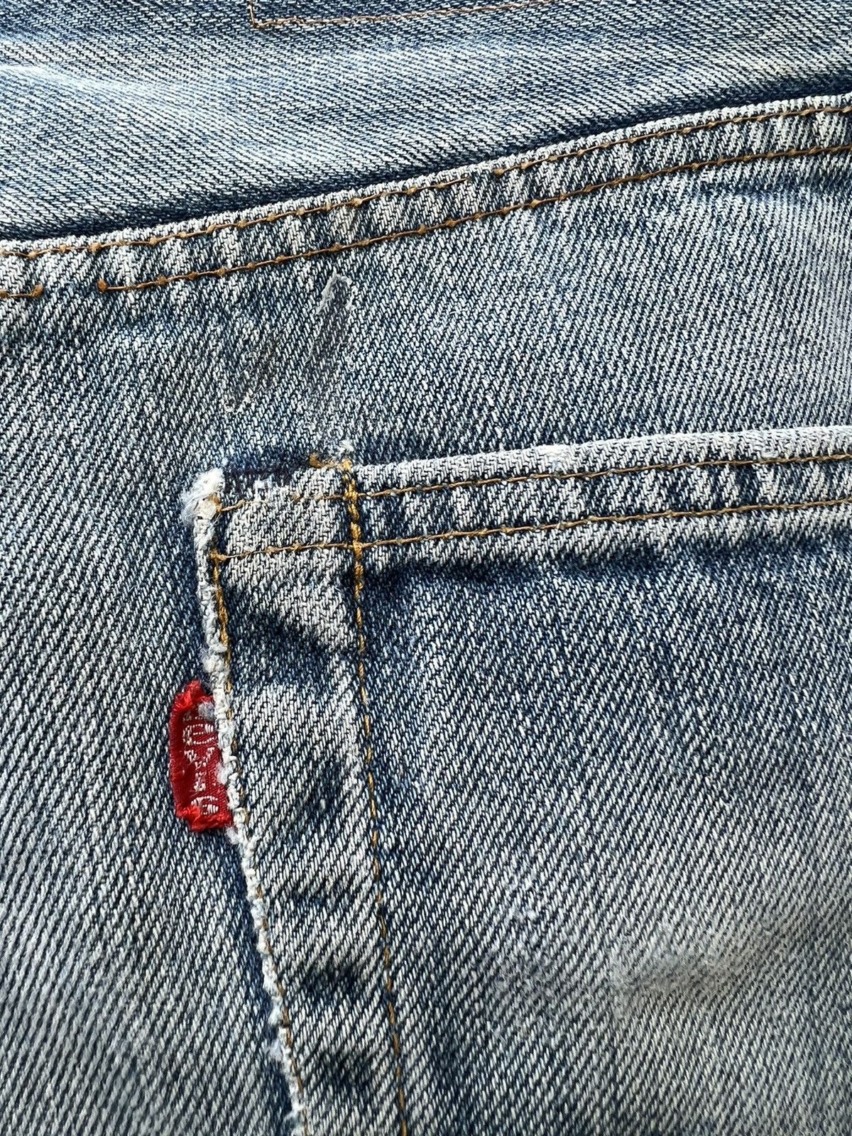 Levi's Vintage 70s Levi’s 505 Bartack 42 Talon Dirty Denim Jeans Size US 31 - 16 Thumbnail