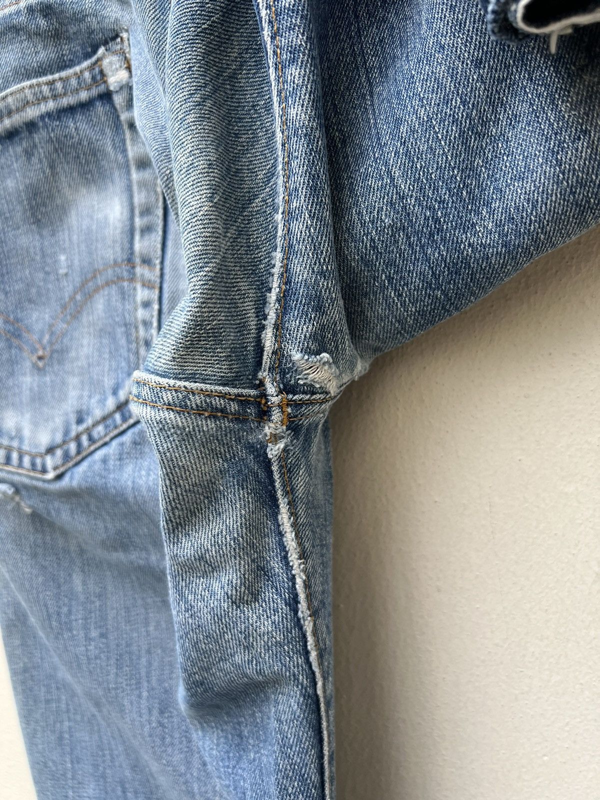 Levi's Vintage 70s Levi’s 505 Bartack 42 Talon Dirty Denim Jeans Size US 31 - 18 Thumbnail