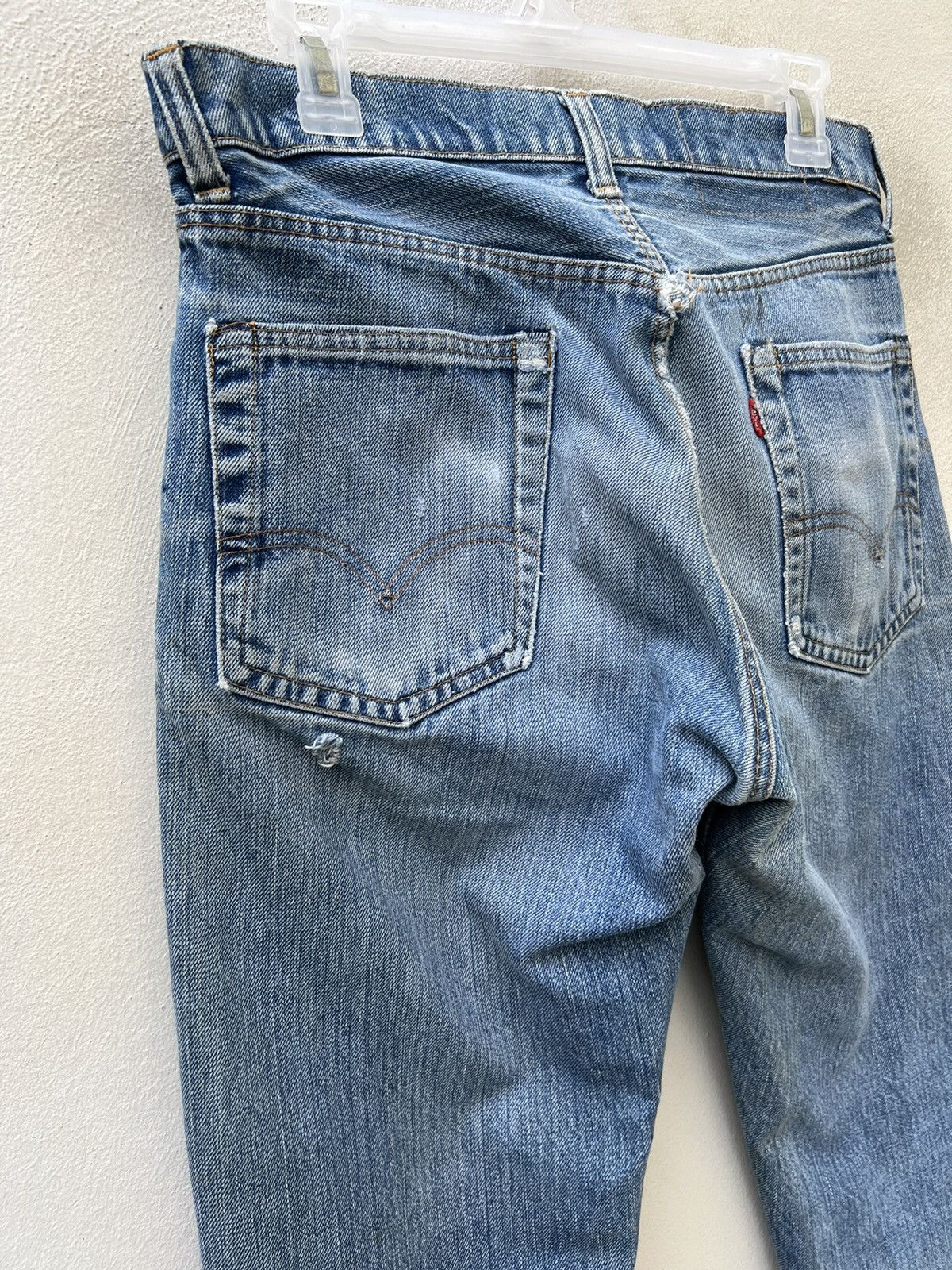 Levi's Vintage 70s Levi’s 505 Bartack 42 Talon Dirty Denim Jeans Size US 31 - 12 Thumbnail