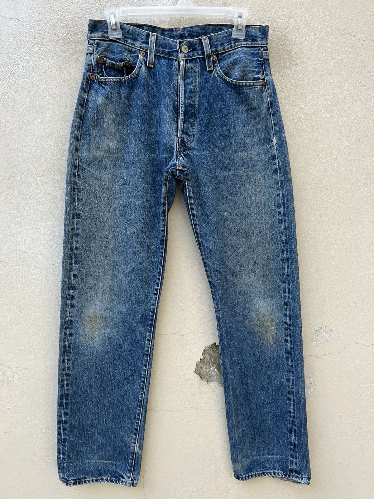 Levi's Vintage 90s Levi’s 501 Redline E Fade Denim Selvedge Jeans Size US 30 / EU 46 - 1 Thumbnail