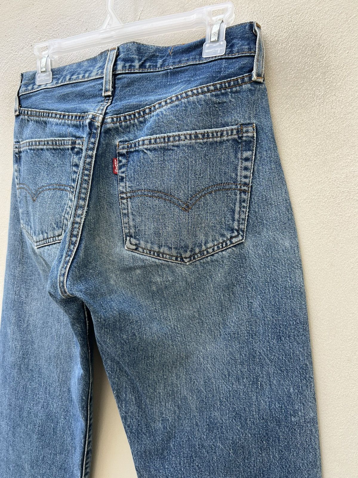 Levi's Vintage 90s Levi’s 501 Redline E Fade Denim Selvedge Jeans Size US 30 / EU 46 - 12 Thumbnail