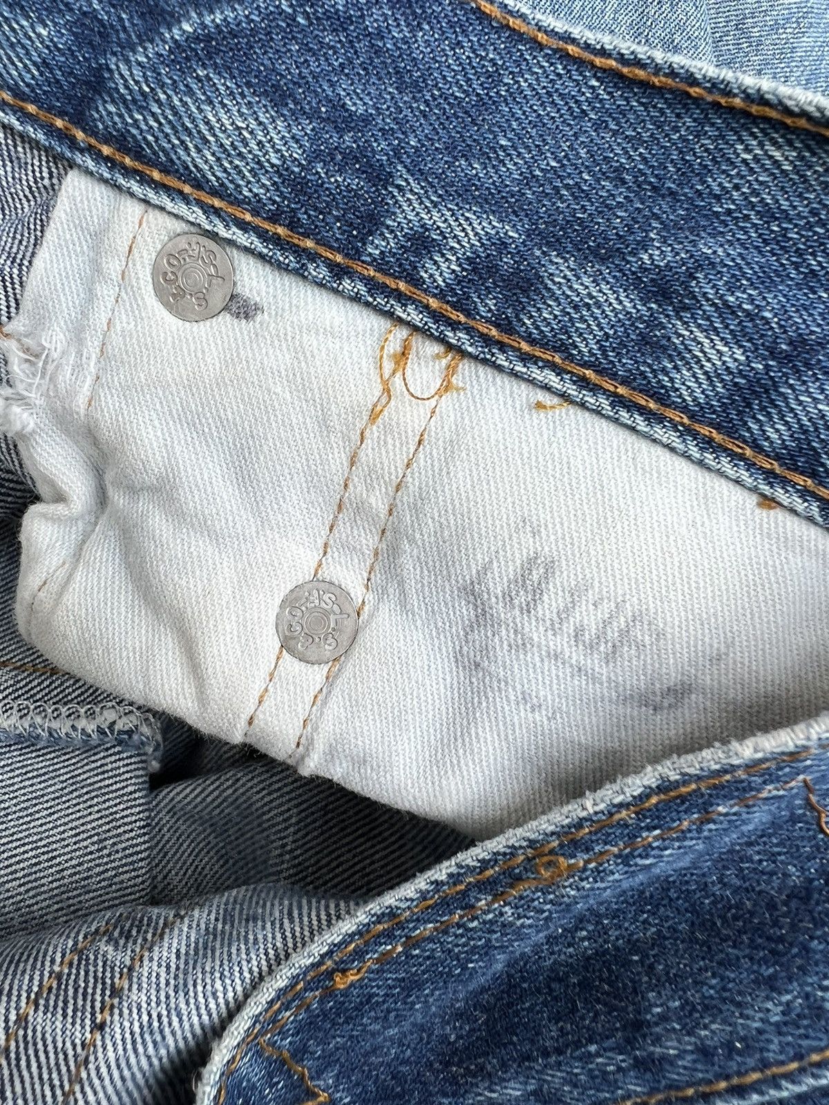 Levi's Vintage 90s Levi’s 501 Redline E Fade Denim Selvedge Jeans Size US 30 / EU 46 - 18 Thumbnail