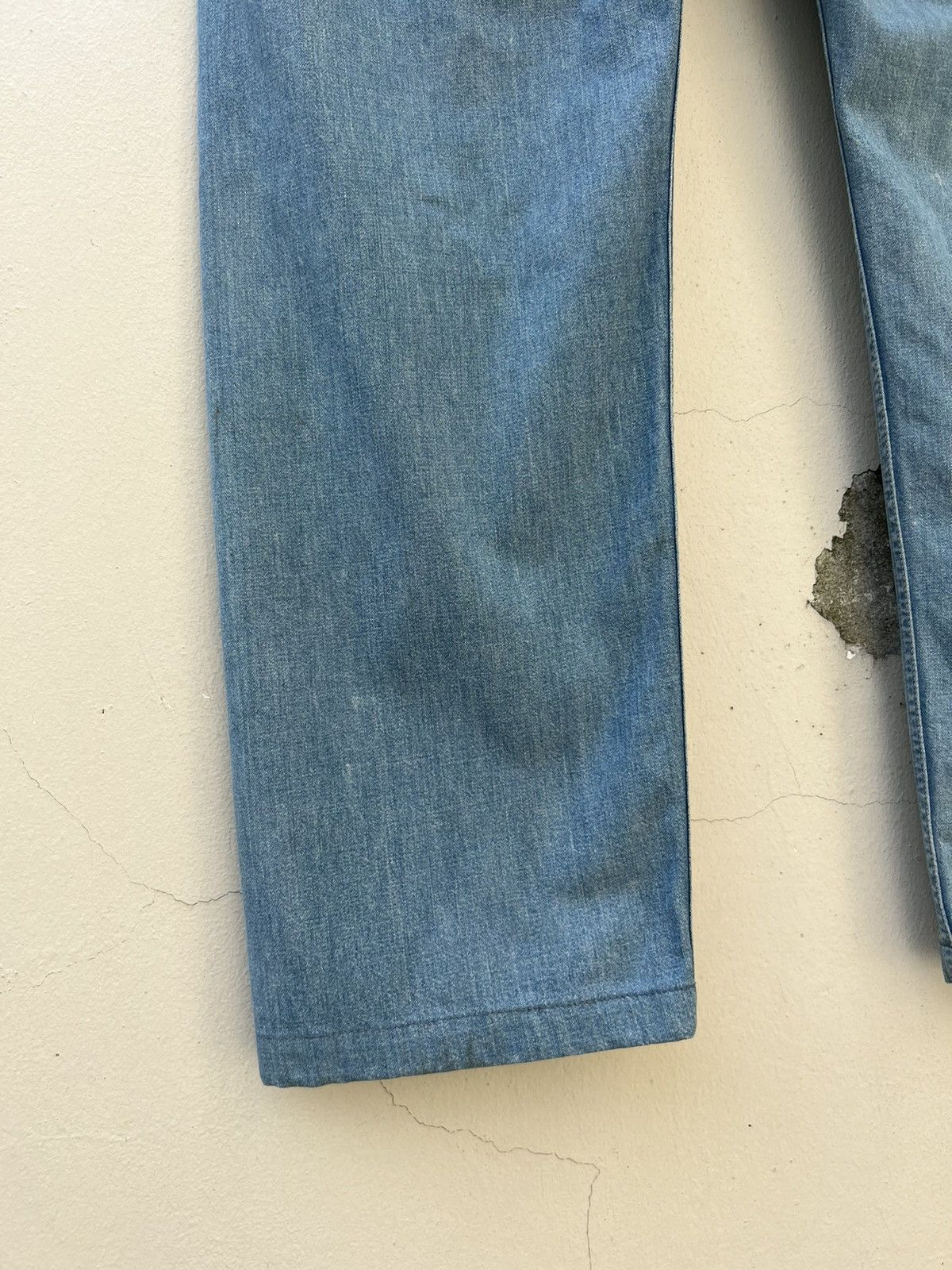 Hiroshi Kato × KATO Sun Fade Blue Vintage Kato Japan Dirty Denim Fatigue Pant Size US 31 - 16 Thumbnail