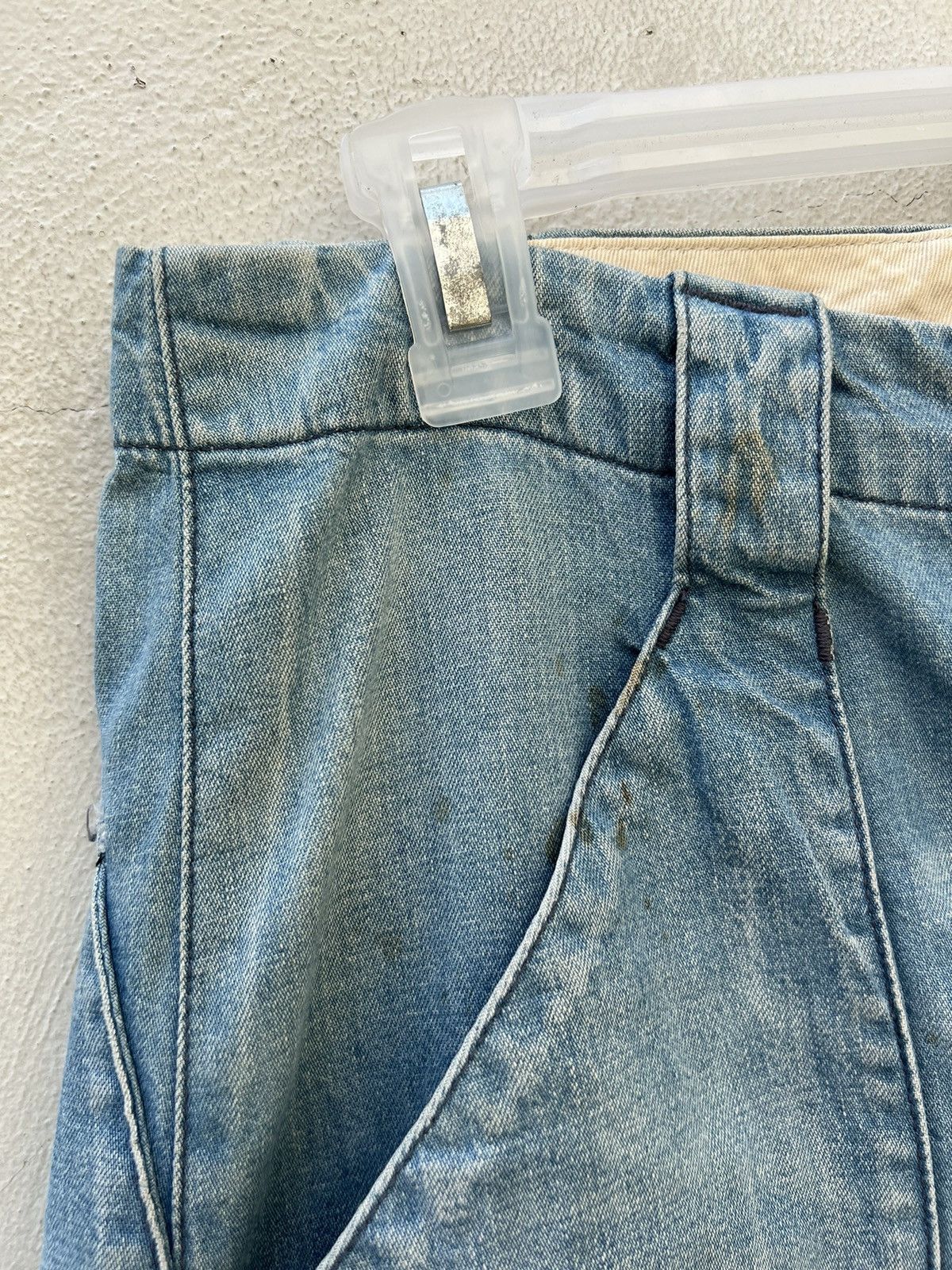 Hiroshi Kato × KATO Sun Fade Blue Vintage Kato Japan Dirty Denim Fatigue Pant Size US 31 - 8 Thumbnail