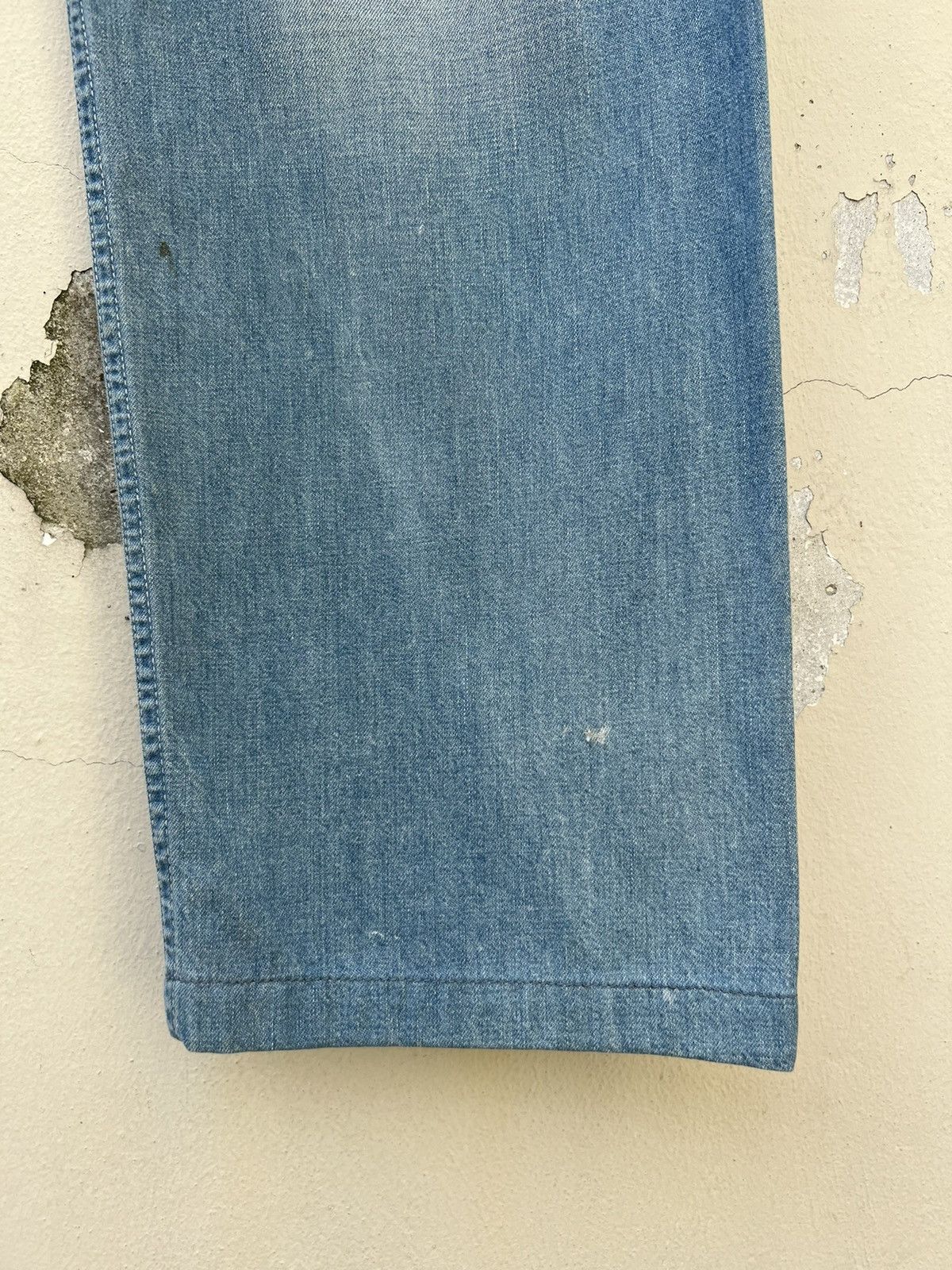 Hiroshi Kato × KATO Sun Fade Blue Vintage Kato Japan Dirty Denim Fatigue Pant Size US 31 - 13 Thumbnail