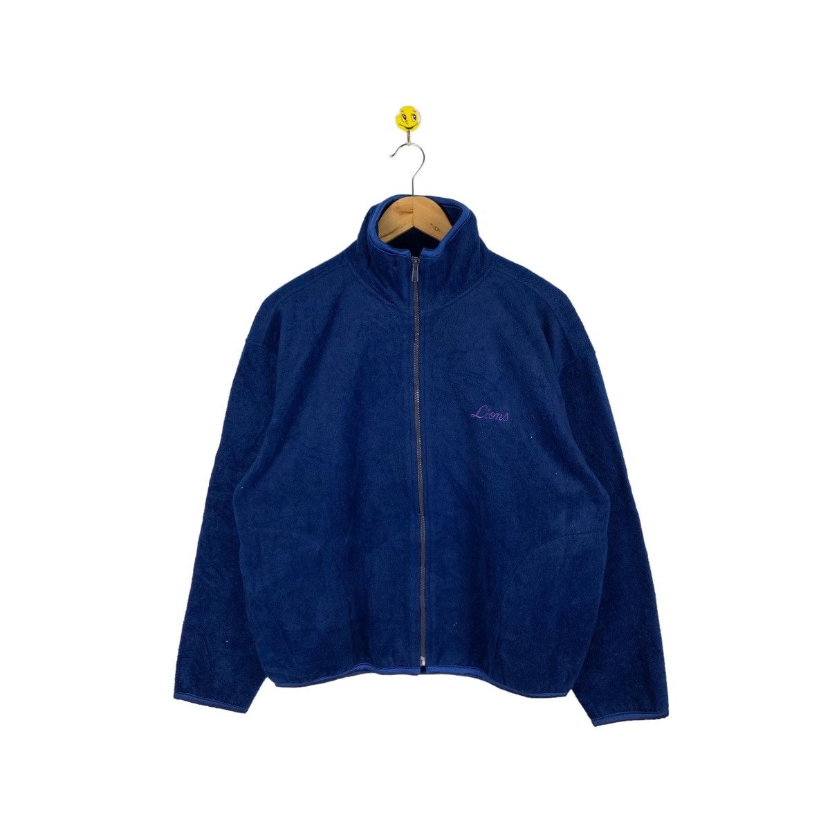 90s Fleece Lions Full Zip Sweater Seibu Lions