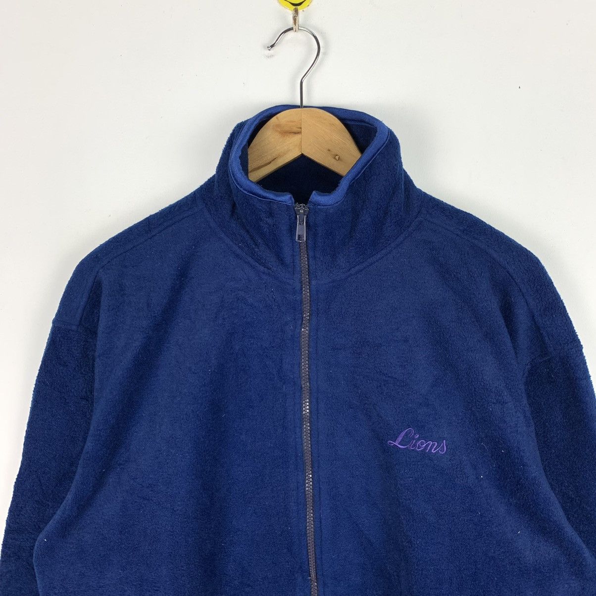 90s Fleece Lions Full Zip Sweater Seibu Lions