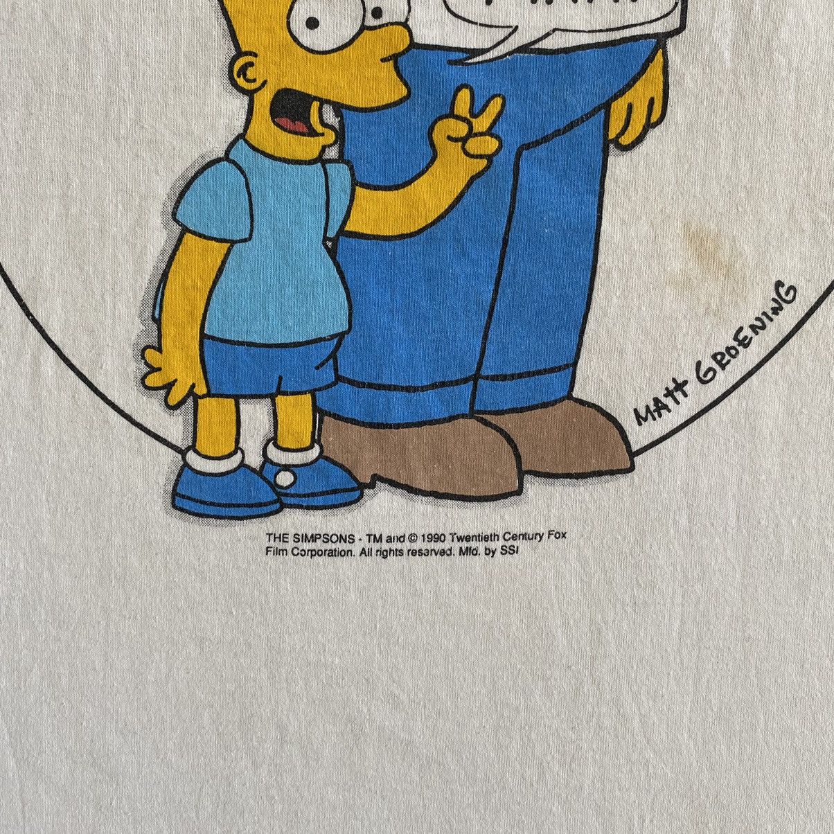 The Simpsons Vintage 1990 The Simpsons Cartoon Animated Sitcom T-shirt Size US XL / EU 56 / 4 - 9 Thumbnail