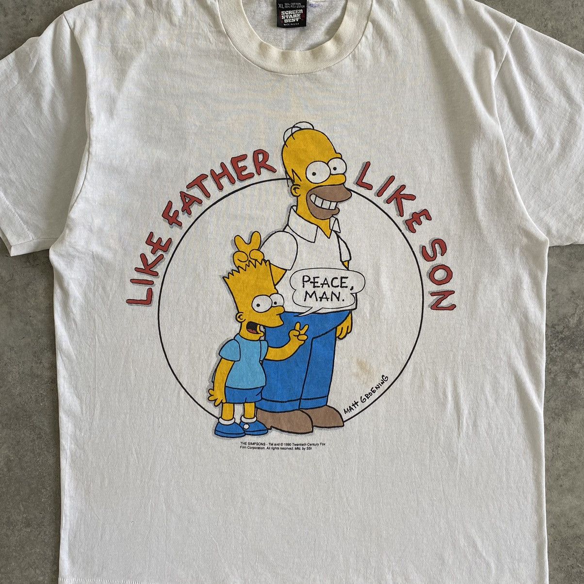 The Simpsons Vintage 1990 The Simpsons Cartoon Animated Sitcom T-shirt Size US XL / EU 56 / 4 - 6 Thumbnail
