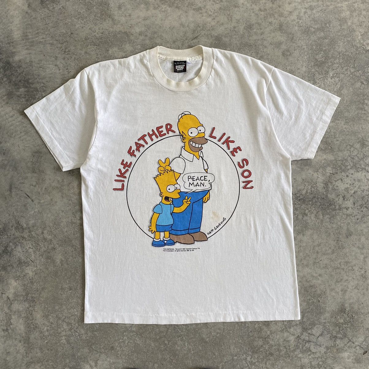 The Simpsons Vintage 1990 The Simpsons Cartoon Animated Sitcom T-shirt Size US XL / EU 56 / 4 - 2 Thumbnail