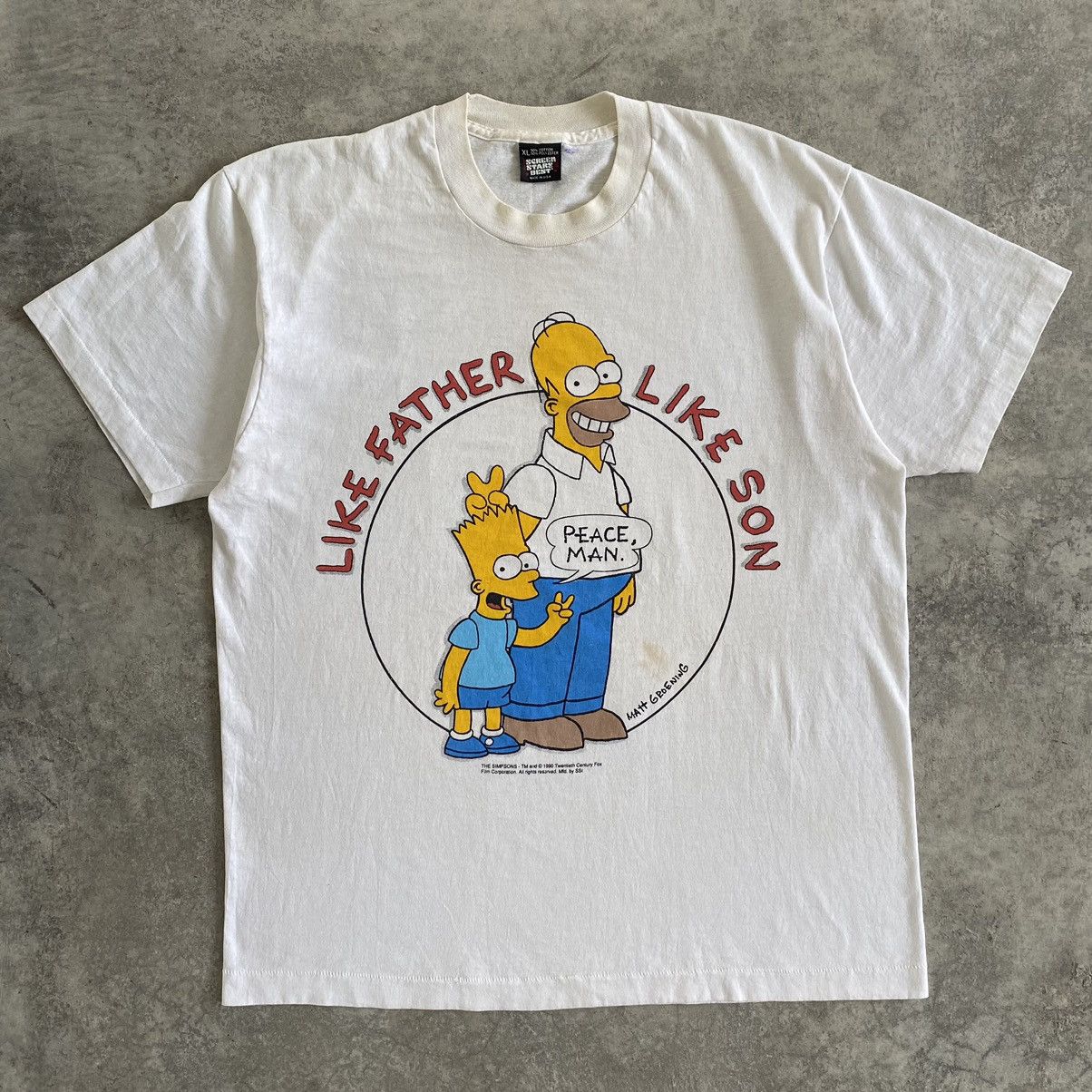 The Simpsons Vintage 1990 The Simpsons Cartoon Animated Sitcom T-shirt Size US XL / EU 56 / 4 - 1 Thumbnail