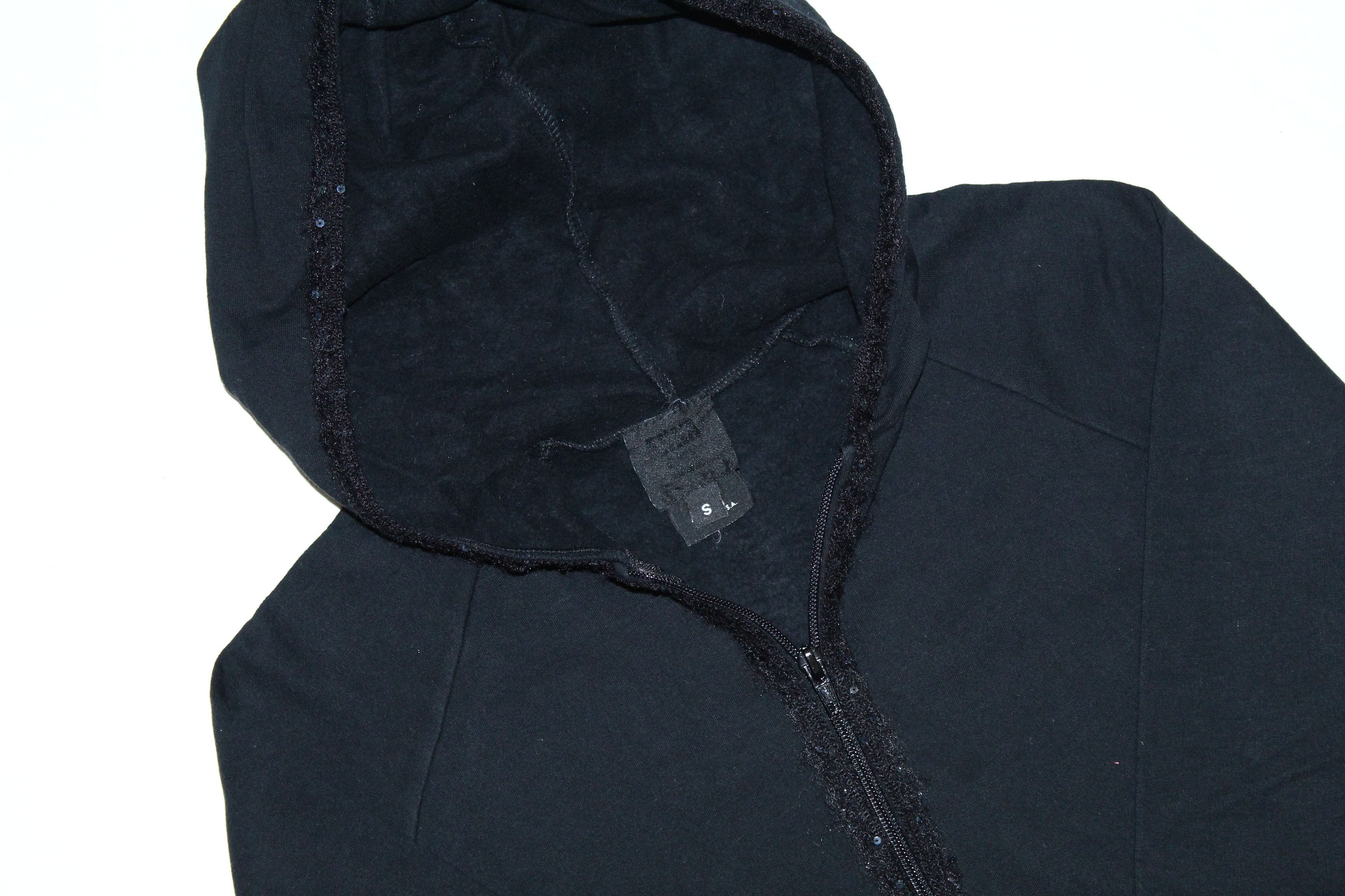 Anna Sui VTG Anna Sui 3/4 Sleeves Lace Sequins inserts zip hoodie Size S / US 4 / IT 40 - 2 Thumbnail