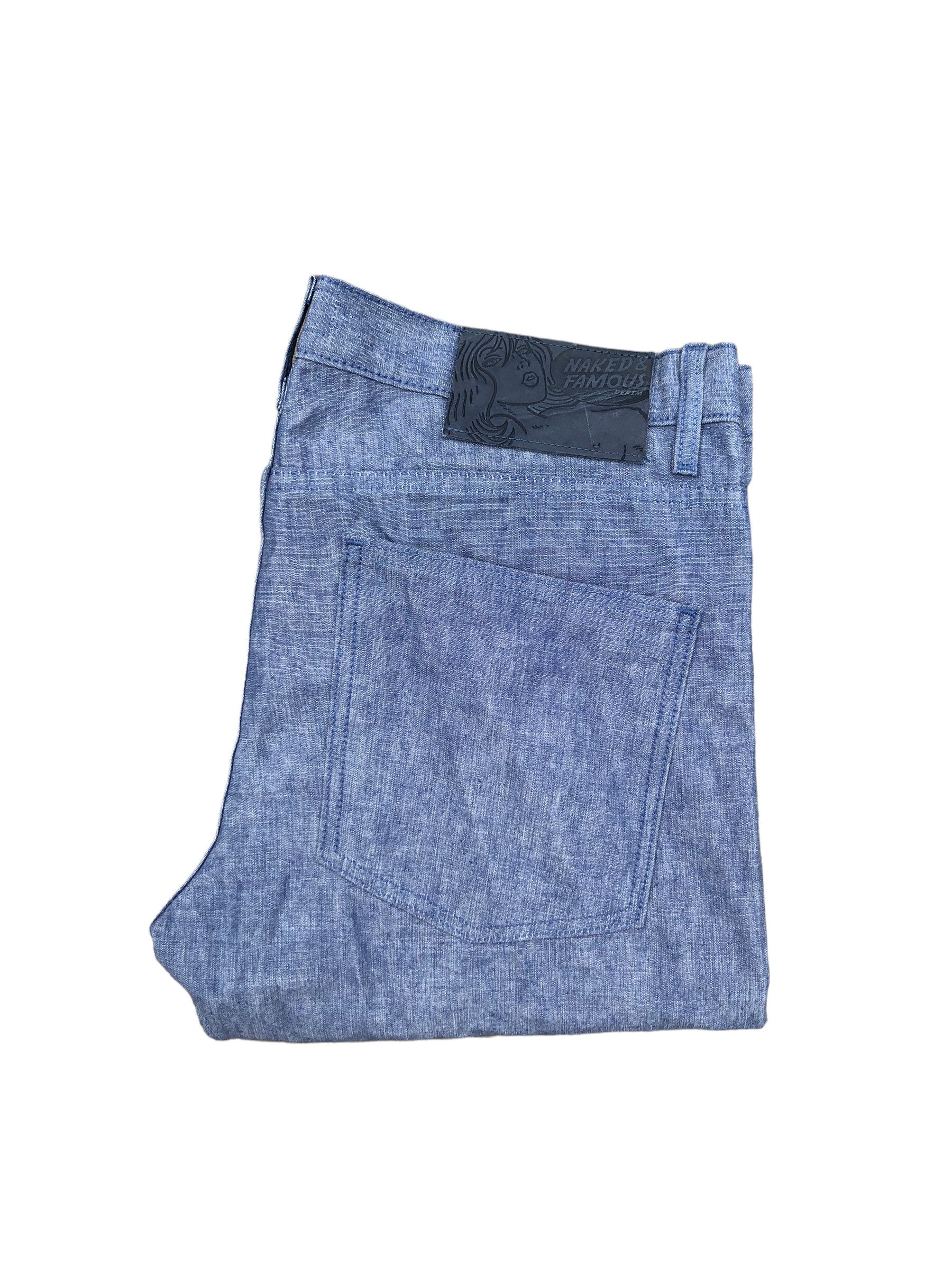 Naked & Famous Selvedge Jeans Size 36 Selvedge Chambray
