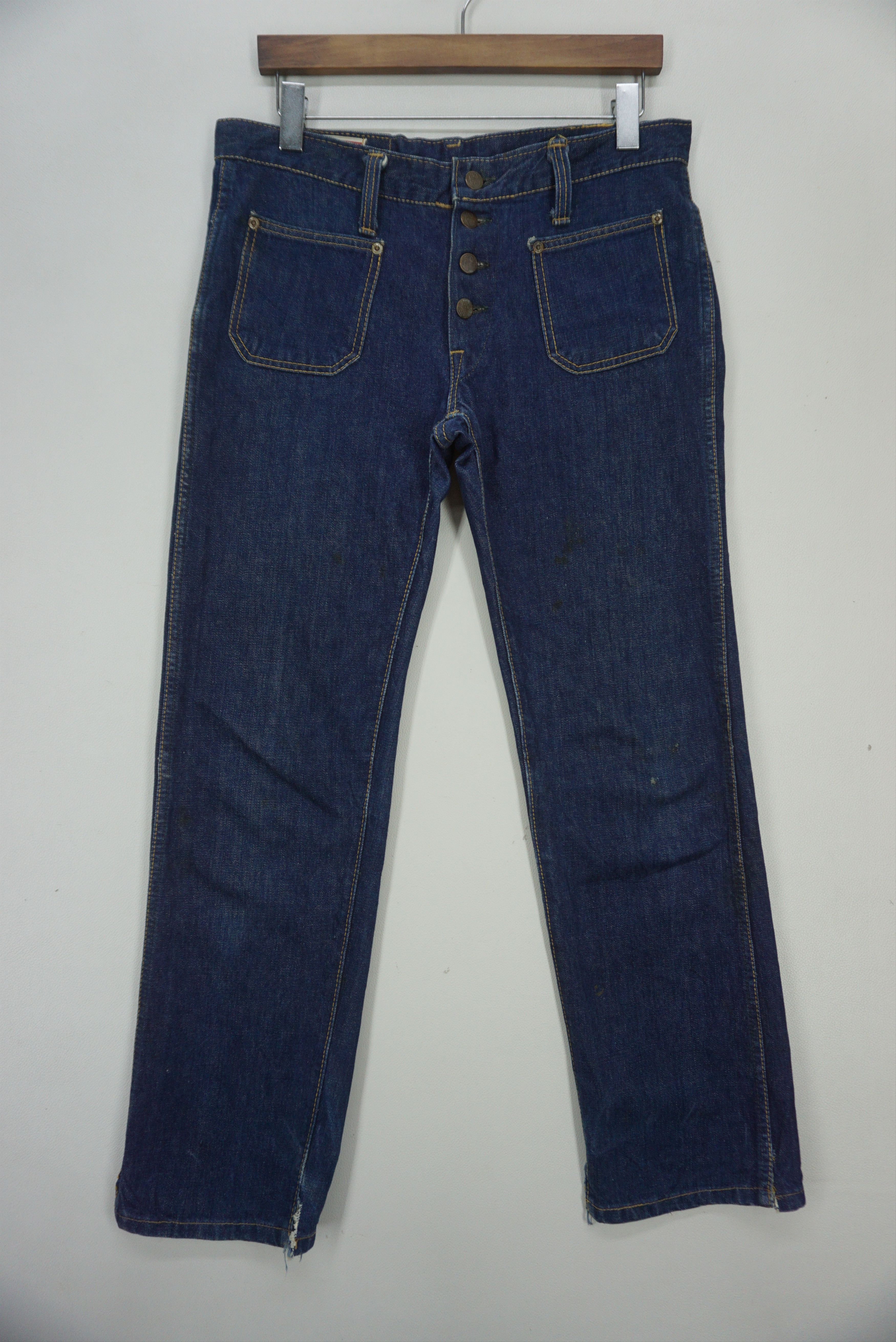 image of Betty Smith X Big John Japanese American Workwear Jeans in Blue, Women's (Size 29)