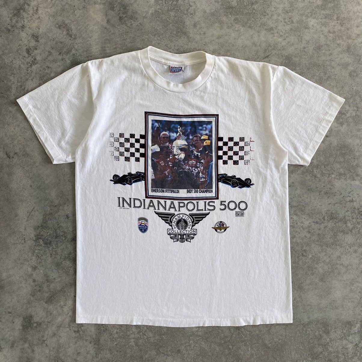 Vintage VTG 90’s Indianapolis Indy 500 Championship Photo Print Tee Size US XL / EU 56 / 4 - 3 Thumbnail