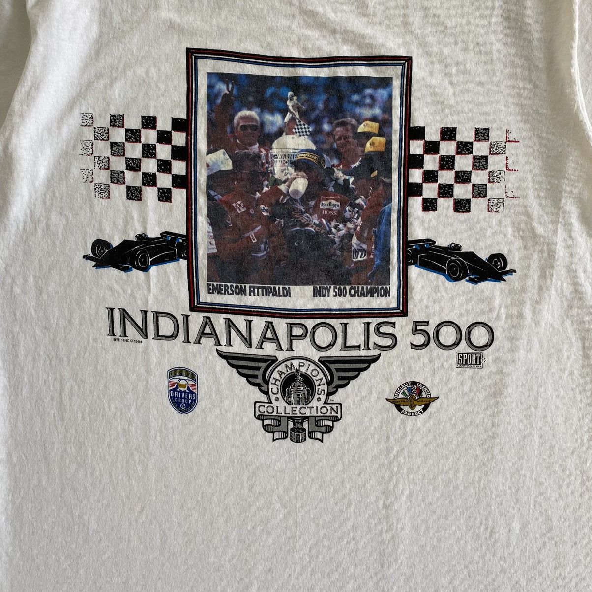 Vintage VTG 90’s Indianapolis Indy 500 Championship Photo Print Tee Size US XL / EU 56 / 4 - 5 Thumbnail