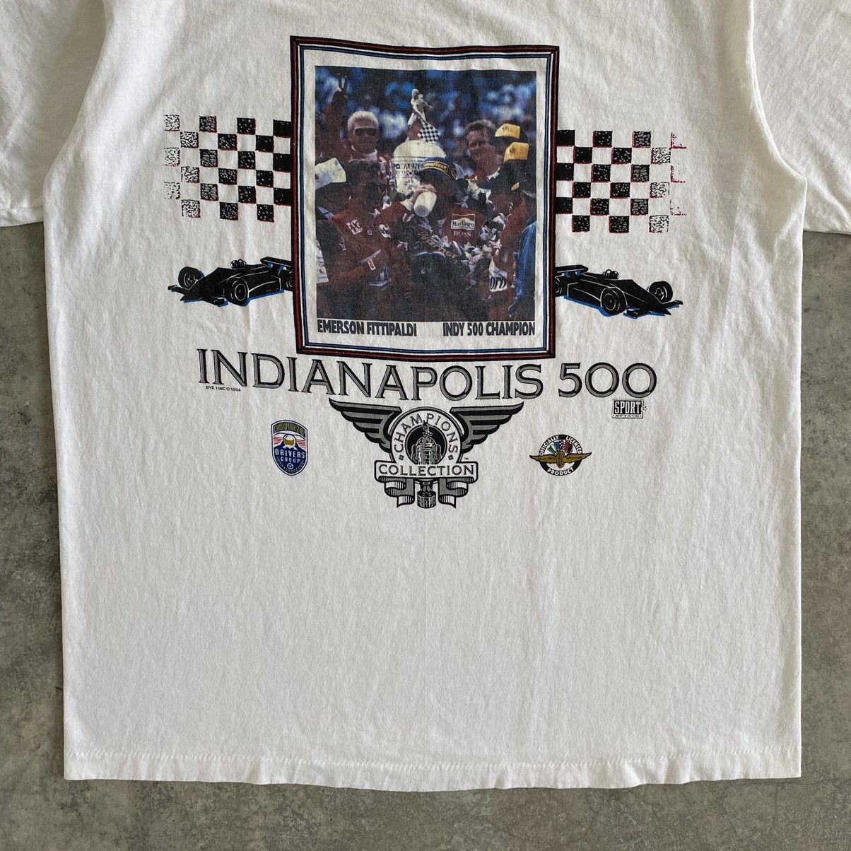 Vintage VTG 90’s Indianapolis Indy 500 Championship Photo Print Tee Size US XL / EU 56 / 4 - 4 Thumbnail