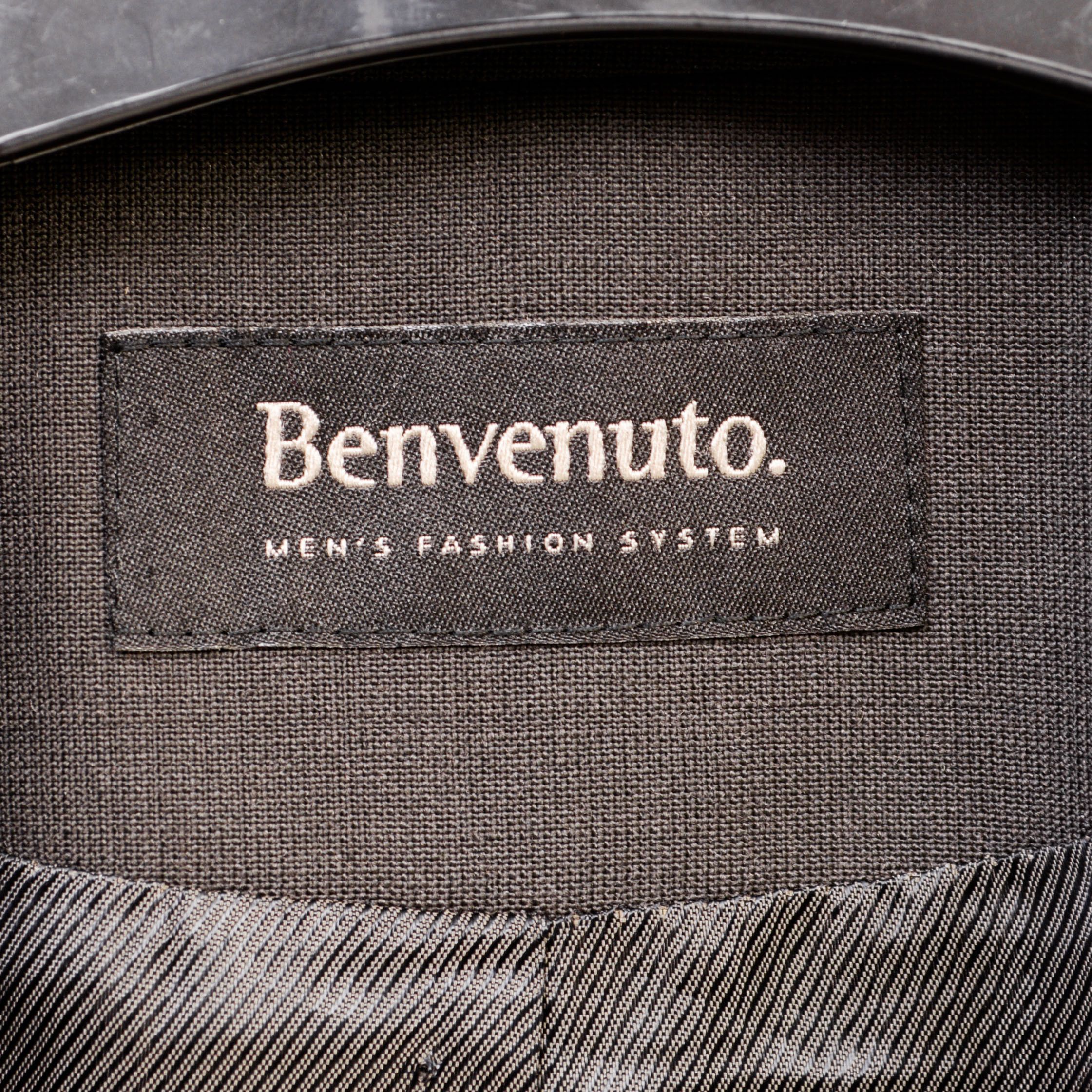 BENVENUTO. Wool Blazer EU 50 Sports Coat M Suit Jacket Black Formal Size 40R - 4 Thumbnail
