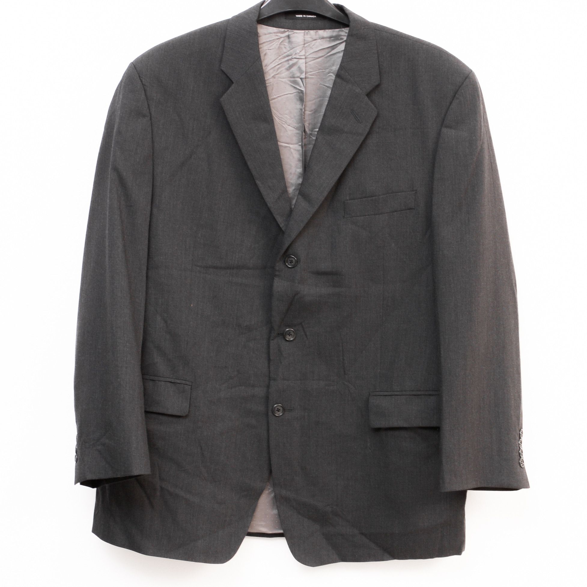 Calvin Klein Made in Canada Blazer EU 56 Suit Jacket Coat Wool Top Size 46R - 1 Thumbnail