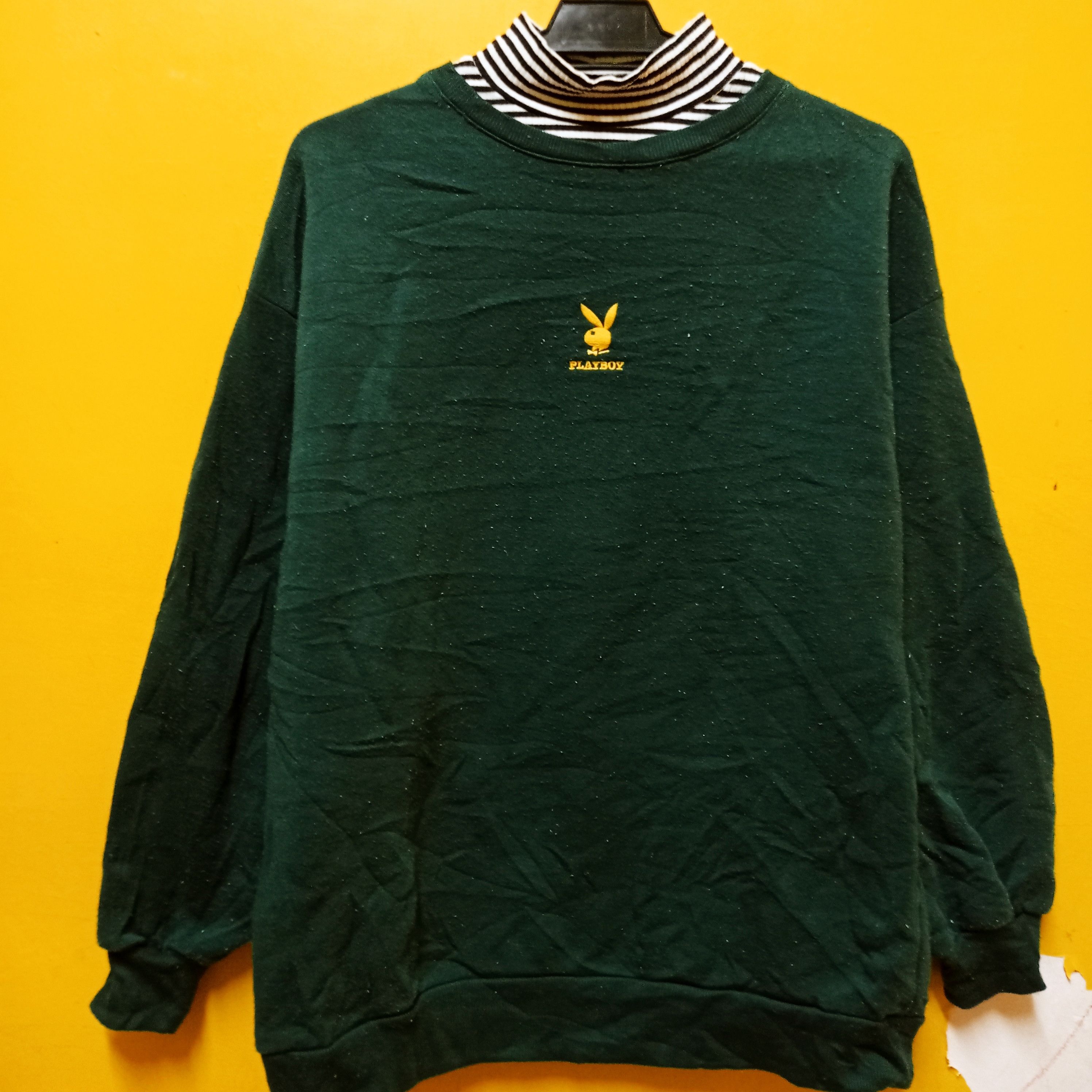 Vintage Playboy Bunny Sweatshirt Dark Green