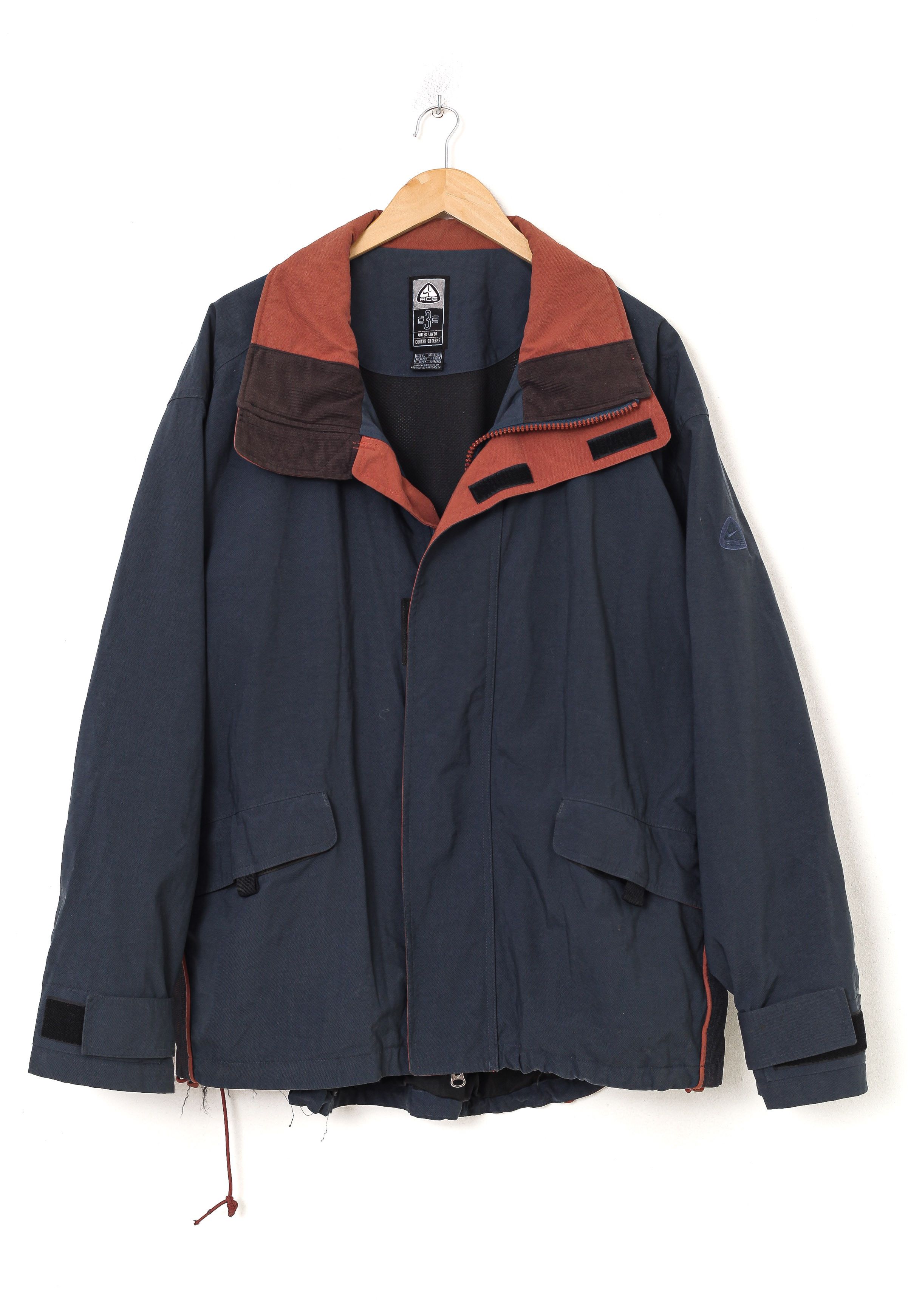 Nike Vintage NIKE ACG Jacket Shell 90s A8078 Size US XL / EU 56 / 4 - 1 Thumbnail
