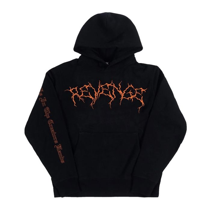 Revenge Revenge Orange Lightning Hoodie DS Grailed