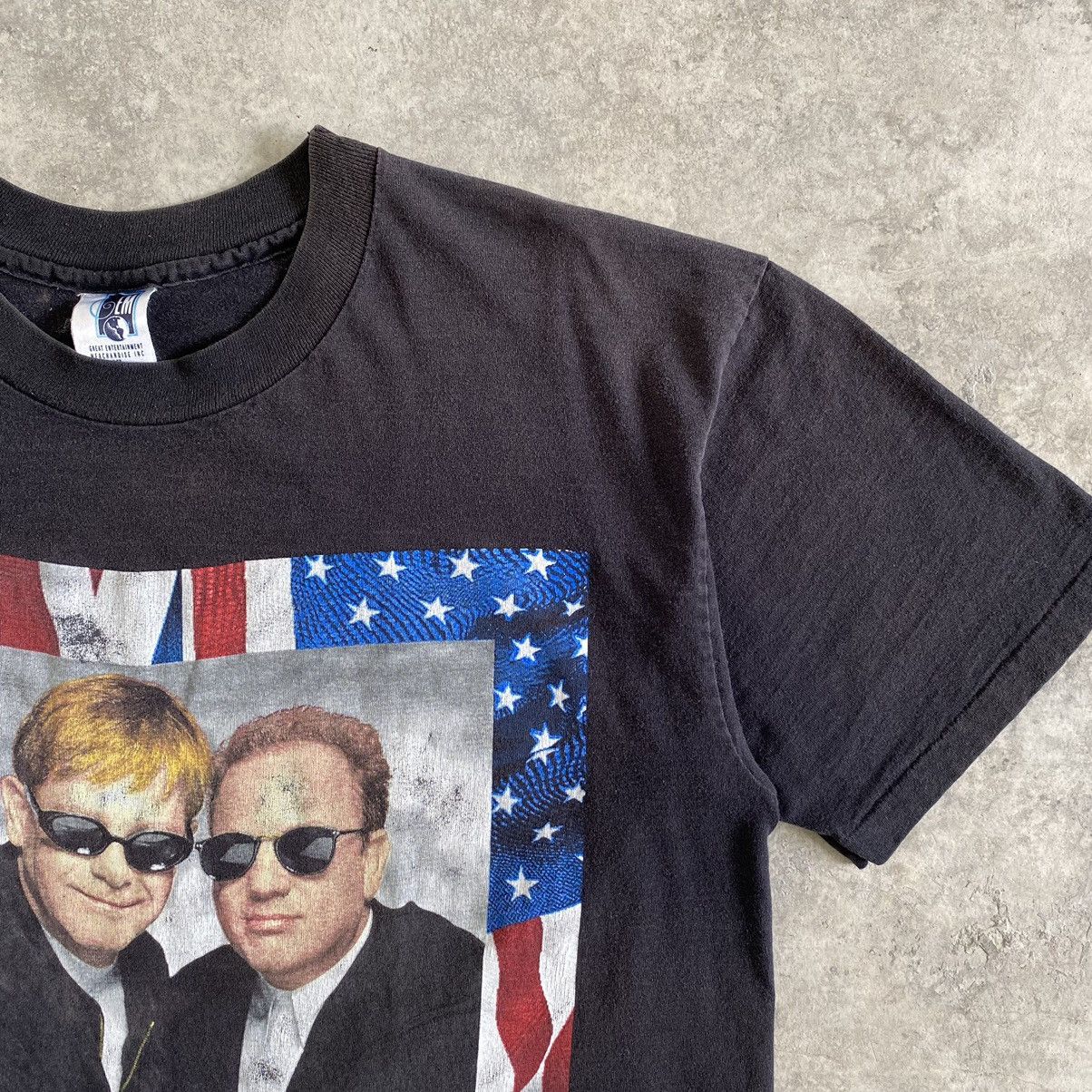 Band Tees × Rap Tees × Vintage VTG 1994 Elton John & Billy Joel Faded Promo Tour Shirt Size US L / EU 52-54 / 3 - 5 Thumbnail