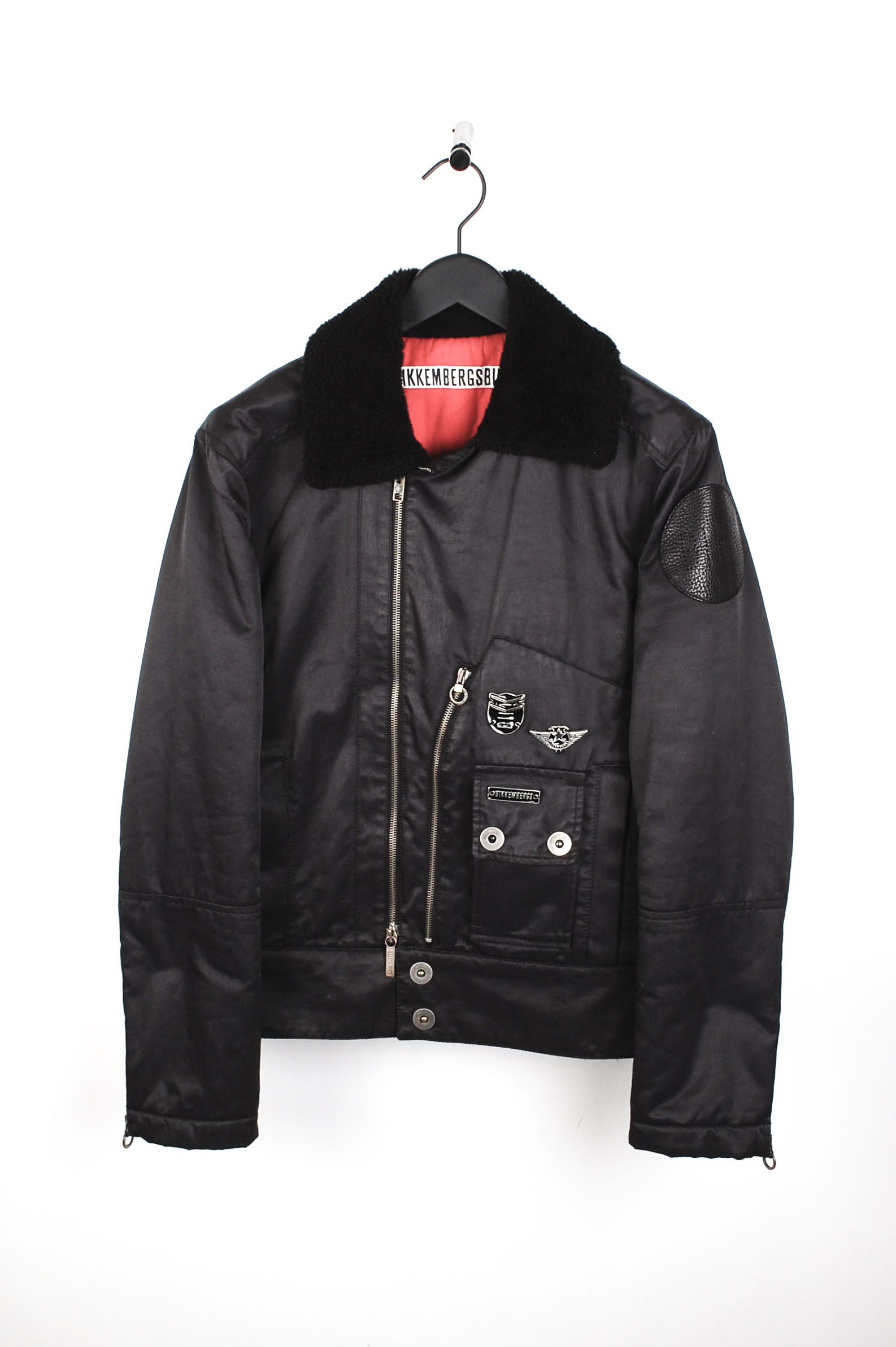 Dirk Bikkembergs Dirk Bikkembergs Men Jacket Badges Black Size 48IT (M) H1592 Size US M / EU 48-50 / 2 - 1 Thumbnail